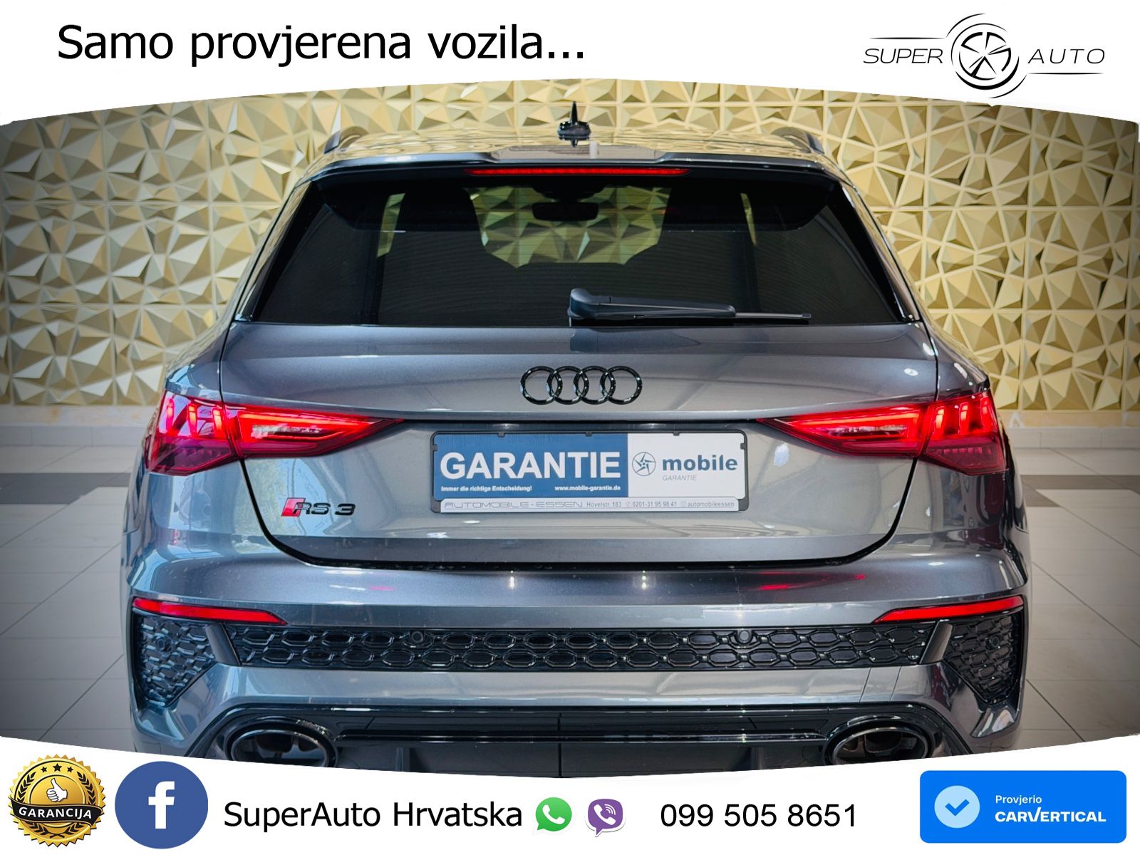 Audi RS3 Sportback 2.5 TFSI (400 KS) quattro S tronic LED+GR SJED+ACC
