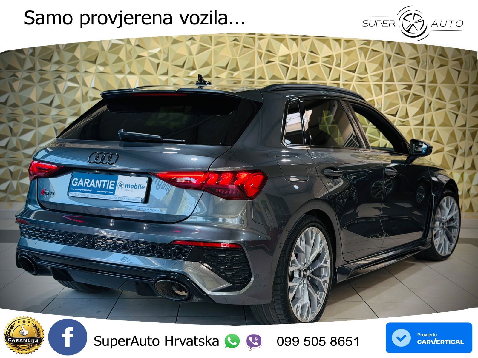Audi RS3 Sportback 2.5 TFSI (400 KS) quattro S tronic LED+GR SJED+ACC
