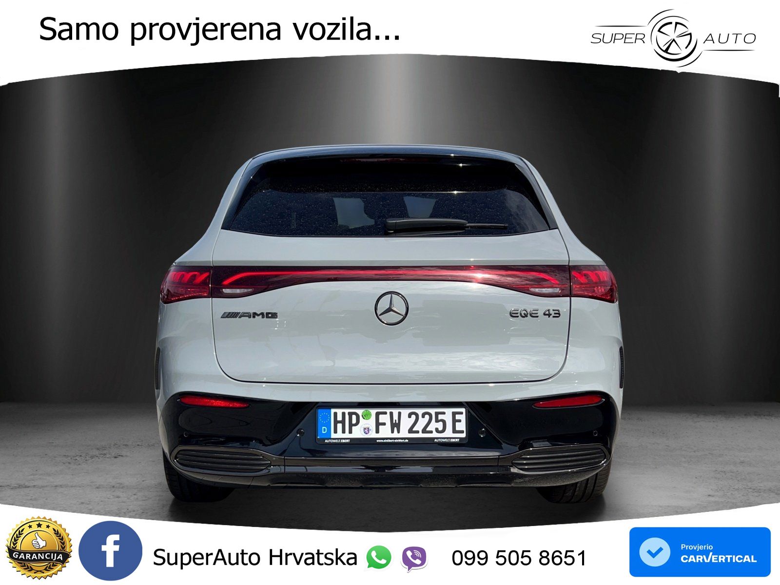 Mercedes EQE SUV AMG 43 100 kWh (476 KS) 4MATIC ZRAČNI+ACC+GR SJED+360+PANO