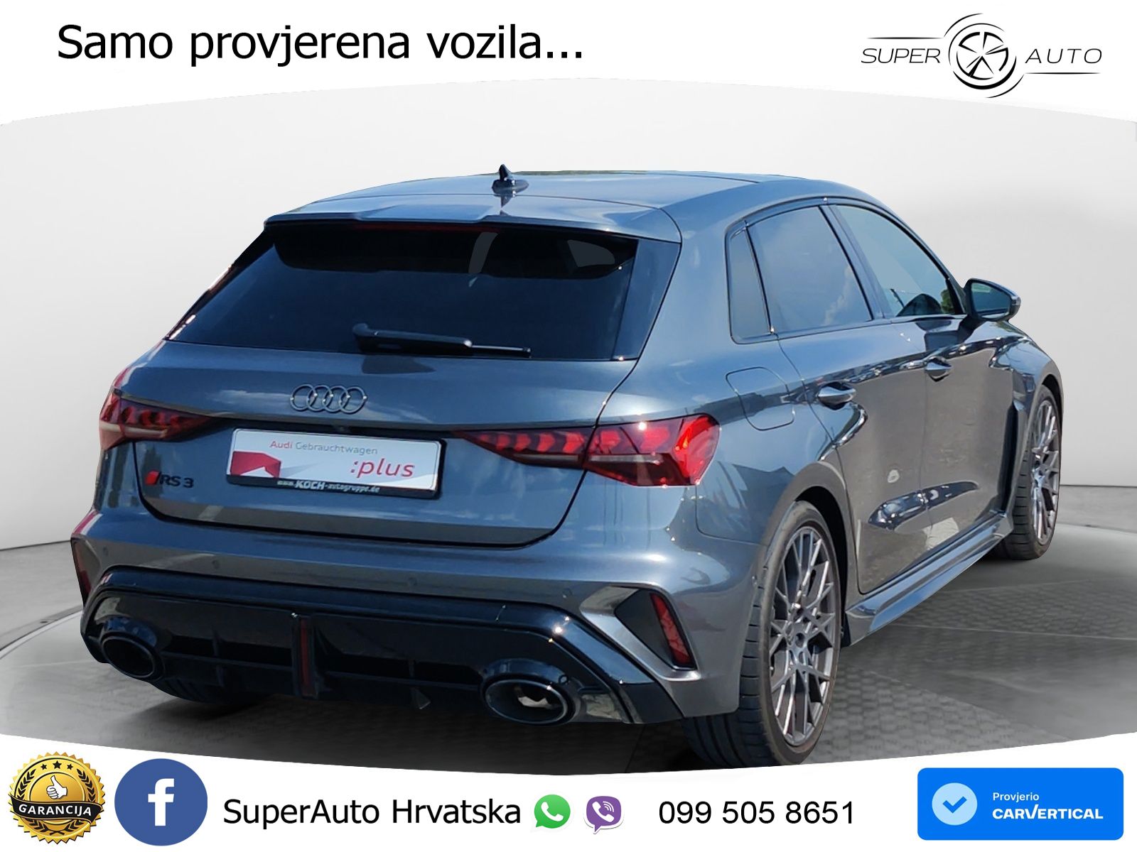 Audi RS3 Sportback 2.5 TFSI (400 KS) quattro S tronic LED+GR SJED+ACC