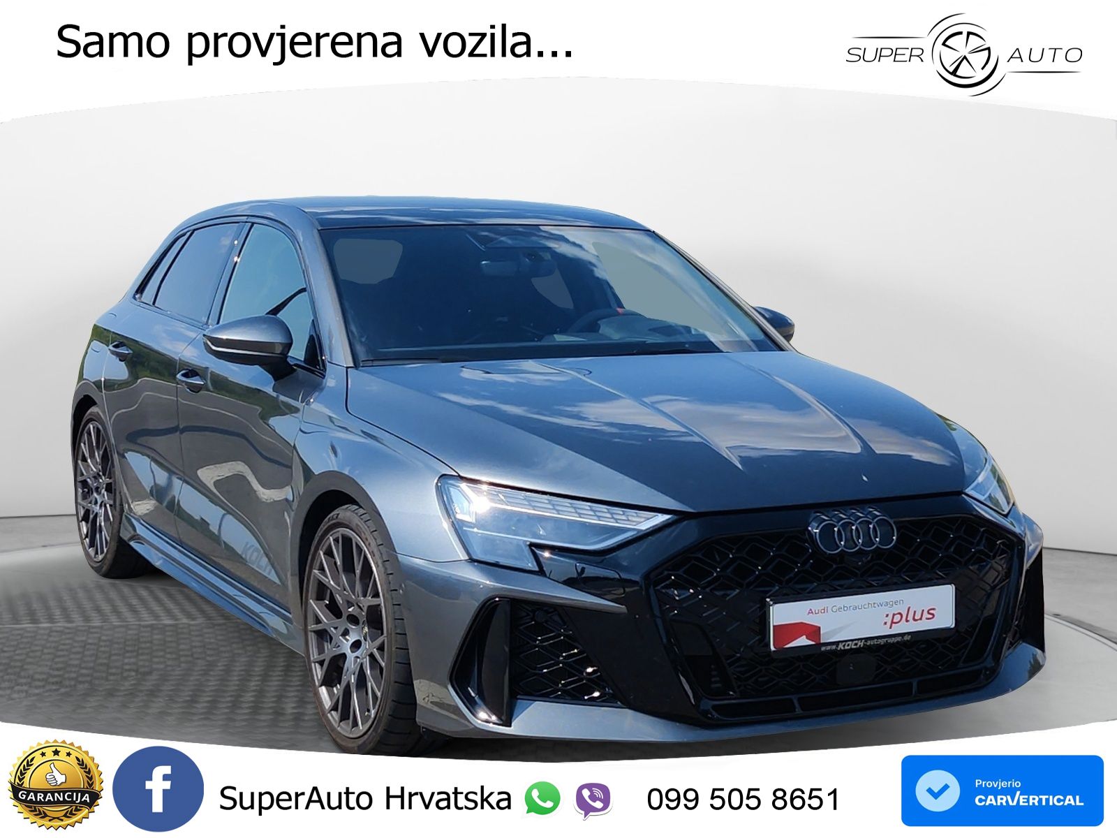 Audi RS3 Sportback 2.5 TFSI (400 KS) quattro S tronic LED+GR SJED+ACC