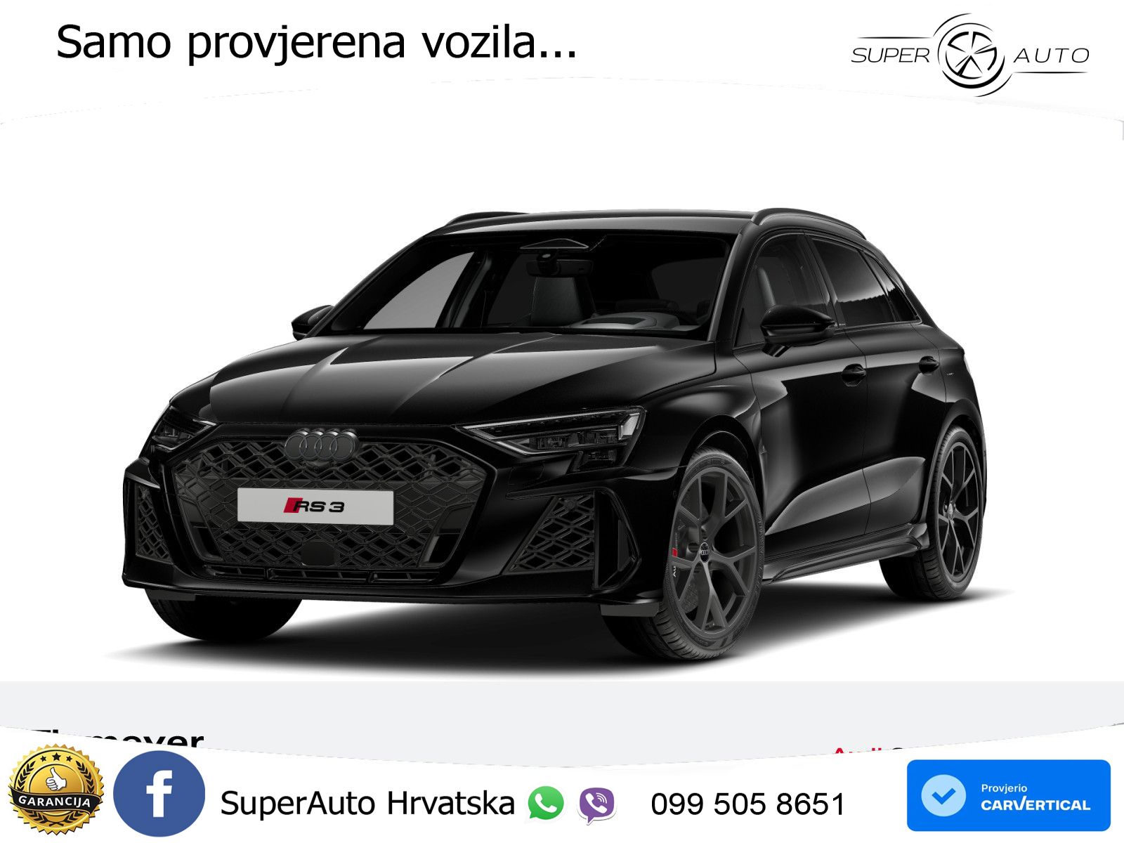 Audi RS3 Sedan 2.5 TFSI (400 KS) quattro S tronic LED+GR SJED+ACC