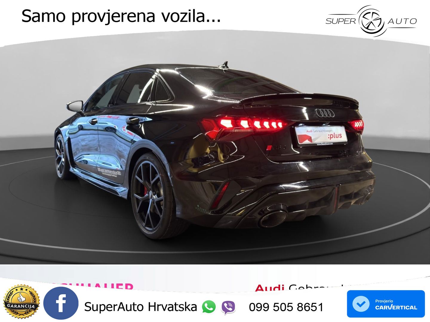 Audi RS3 Sedan 2.5 TFSI (400 KS) quattro S tronic LED+GR SJED+ACC