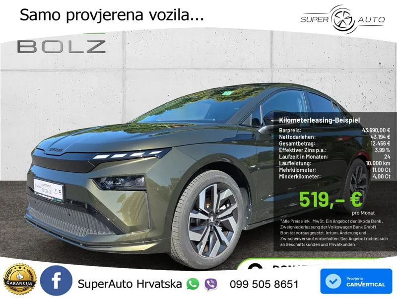 Škoda Enyaq 85 82 kWh (286 KS) SportLine LED+GR SJED+ACC
