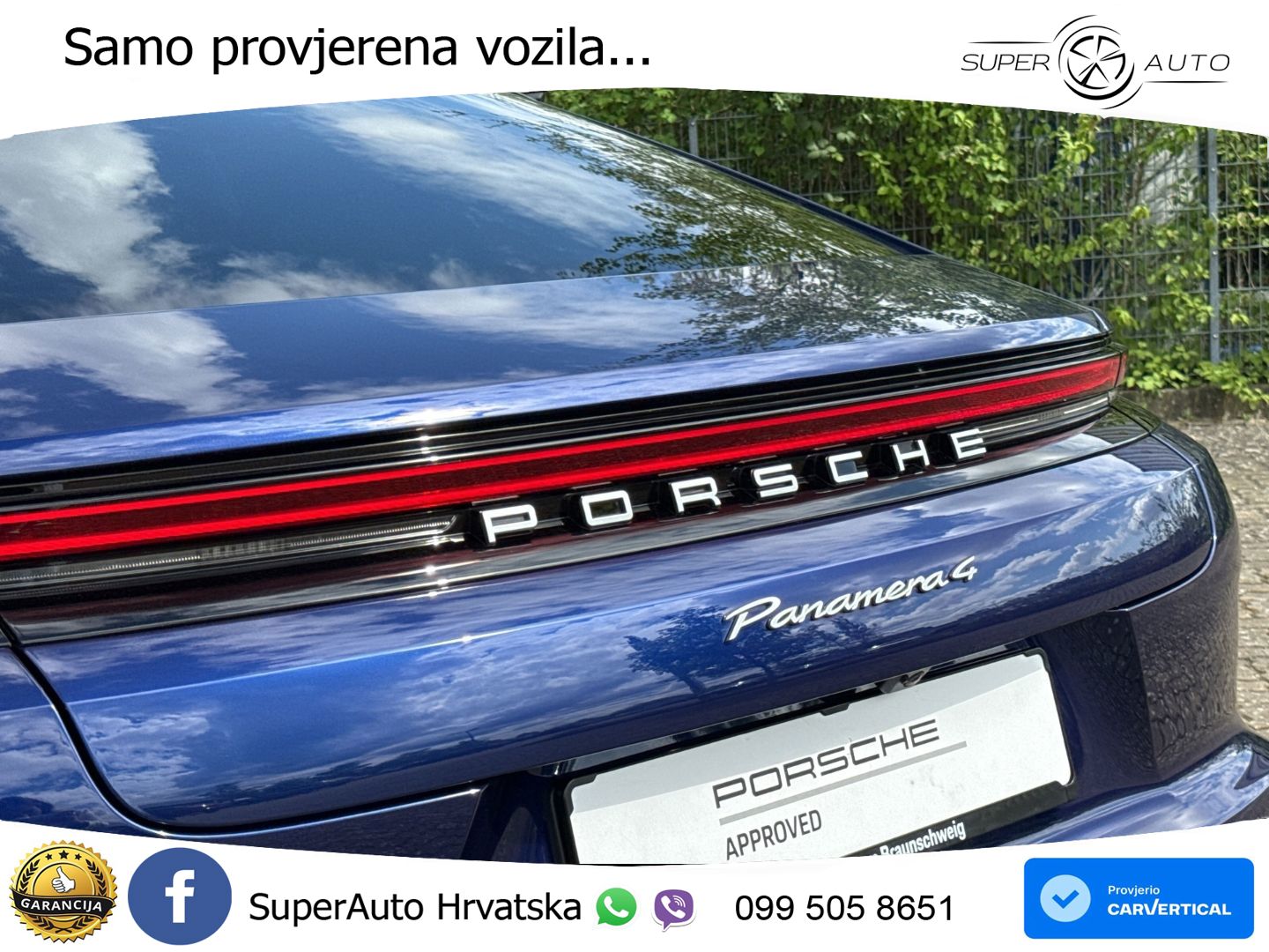 Porsche Panamera 4 2.9 V6 (470 KS) E-Hybrid PDK ACC+HEAD+4xGR SJED+360+PANO