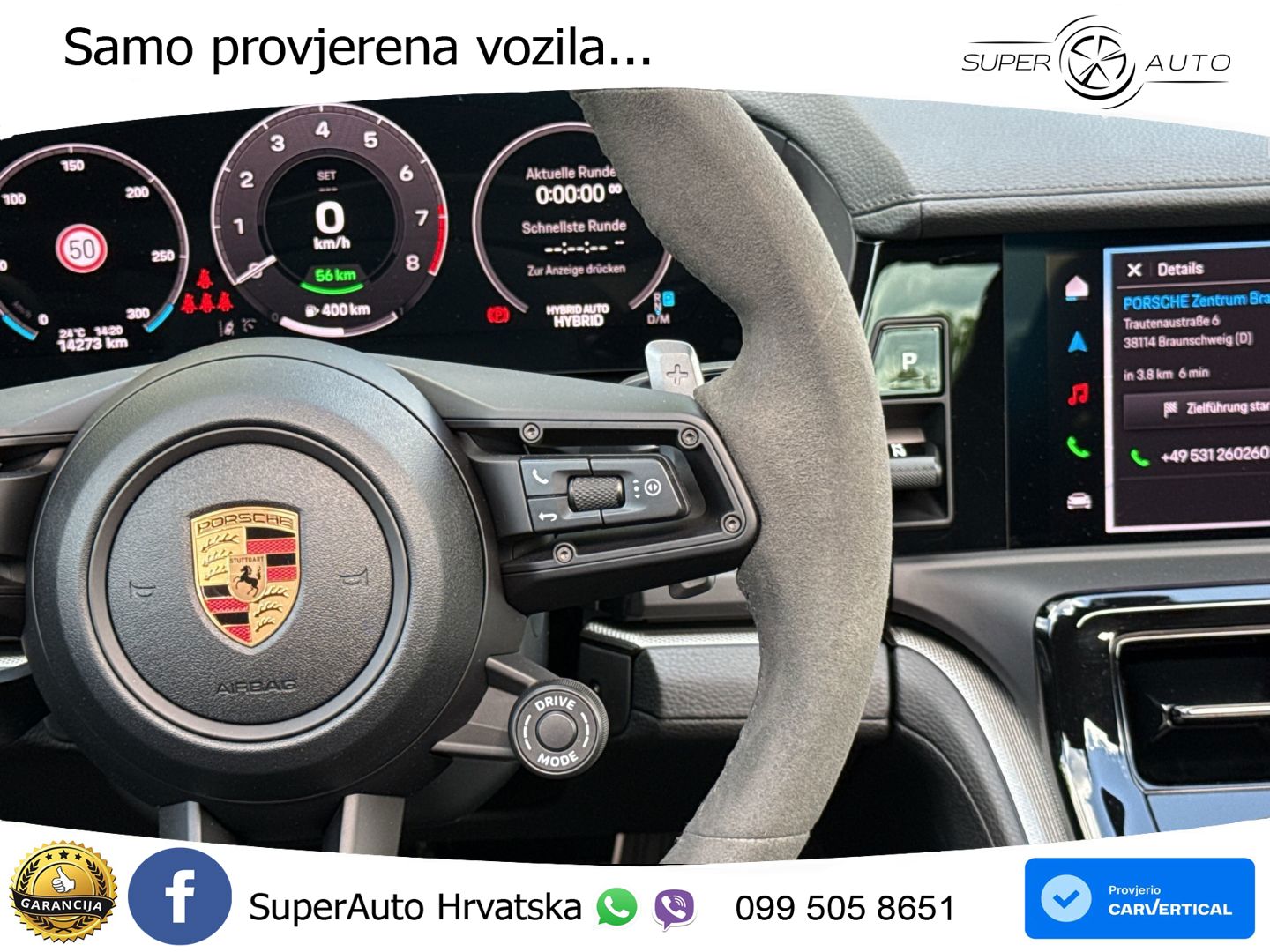 Porsche Panamera 4 2.9 V6 (470 KS) E-Hybrid PDK ACC+HEAD+4xGR SJED+360+PANO
