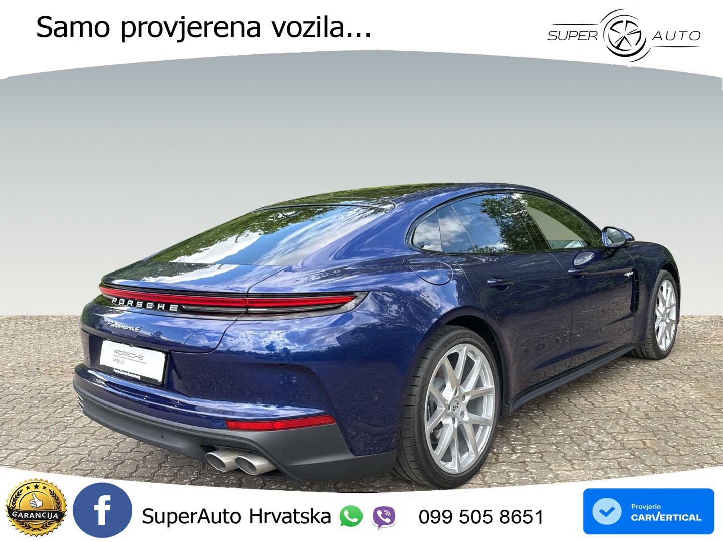 Porsche Panamera 4 2.9 V6 (470 KS) E-Hybrid PDK ACC+HEAD+4xGR SJED+360+PANO