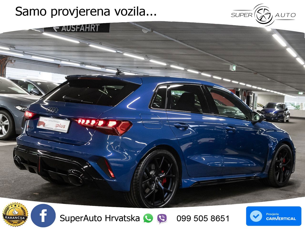 Audi RS3 Sportback 2.5 TFSI (400 KS) quattro S tronic LED+GR SJED+ACC