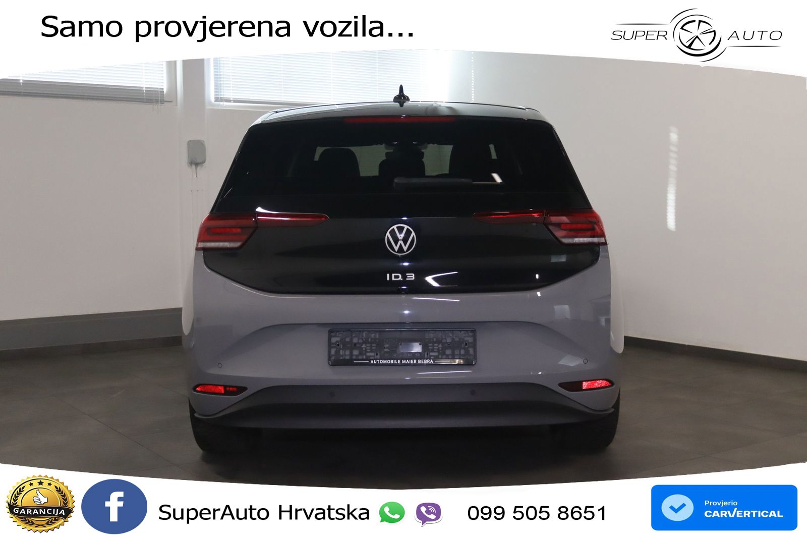 Volkswagen ID.3 Pro 62 kWh (204 KS) LED+GR SJED+ACC