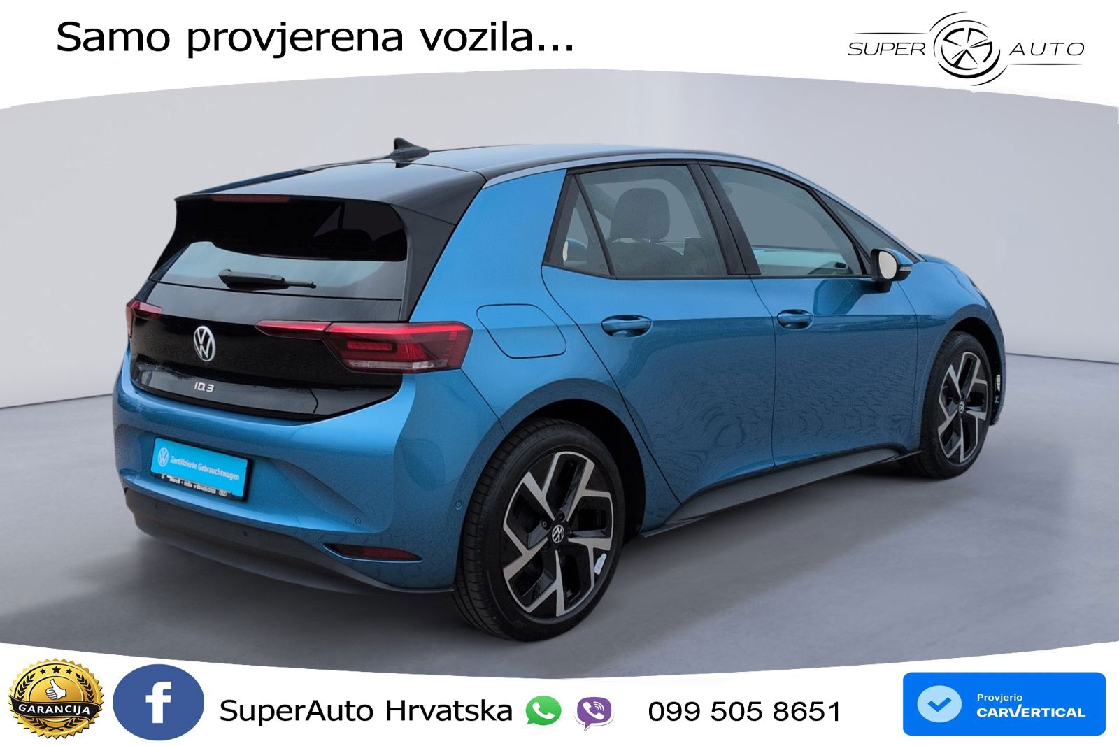 Volkswagen ID.3 Pure 55 kWh (170 KS) LED+GR SJED+ACC