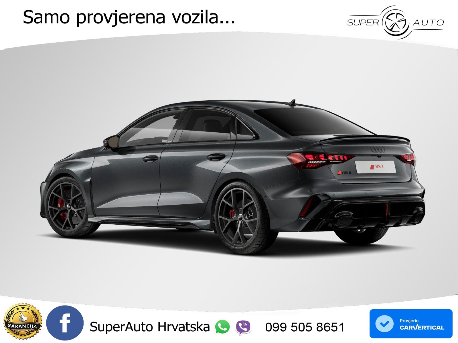Audi RS3 Sedan 2.5 TFSI (400 KS) quattro S tronic LED+GR SJED+ACC