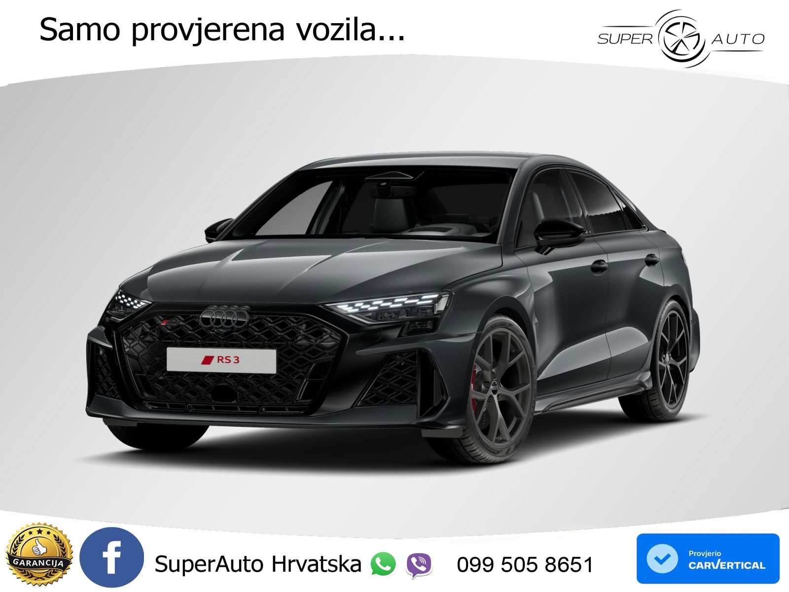 Audi RS3 Sedan 2.5 TFSI (400 KS) quattro S tronic LED+GR SJED+ACC