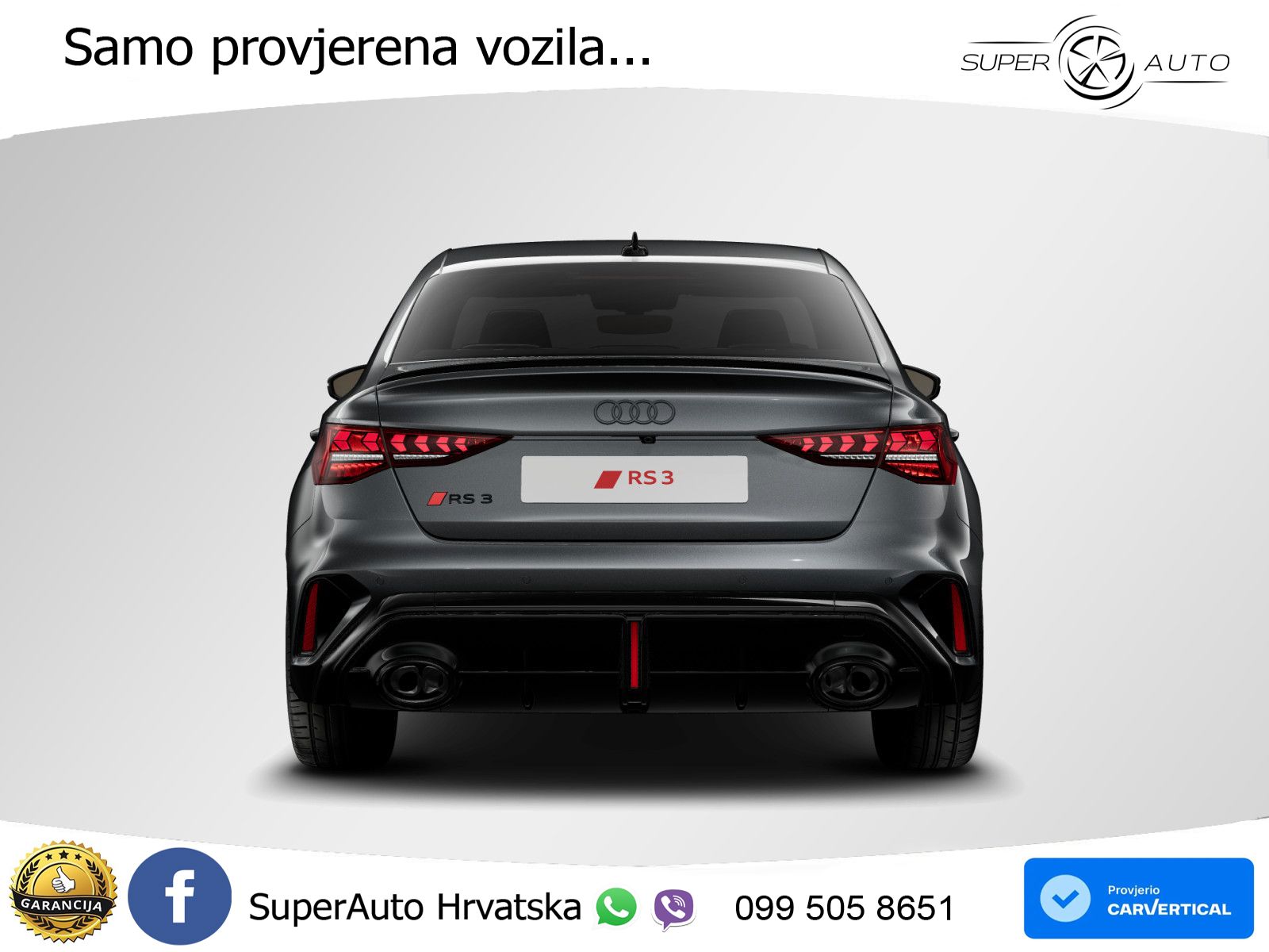 Audi RS3 Sedan 2.5 TFSI (400 KS) quattro S tronic LED+GR SJED+ACC