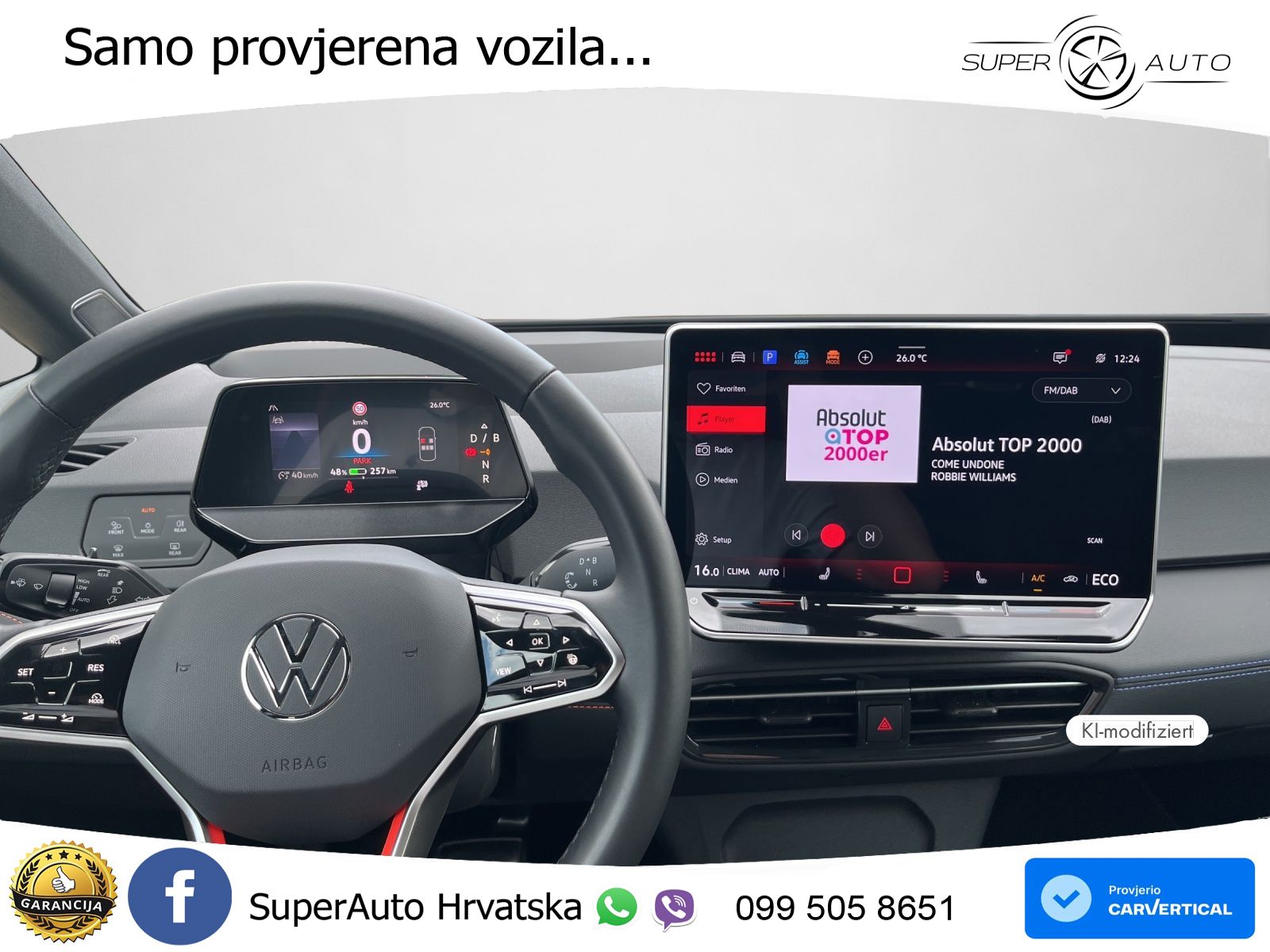 Volkswagen ID.3 GTX Performance 84 kWh (326 KS) LED+GR SJED+ACC