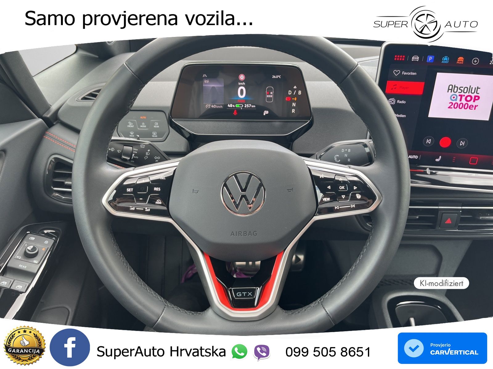 Volkswagen ID.3 GTX Performance 84 kWh (326 KS) LED+GR SJED+ACC