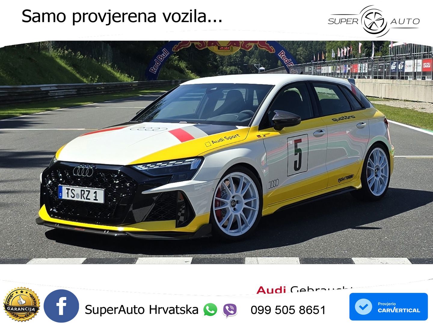 Audi RS3 Sportback 2.5 TFSI HERITAGE EDITION (461 KS) quattro S tronic LED+GR SJED+ACC