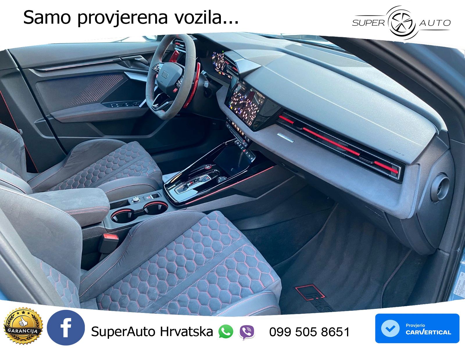 Audi RS3 Sedan 2.5 TFSI (400 KS) quattro S tronic LED+GR SJED+ACC