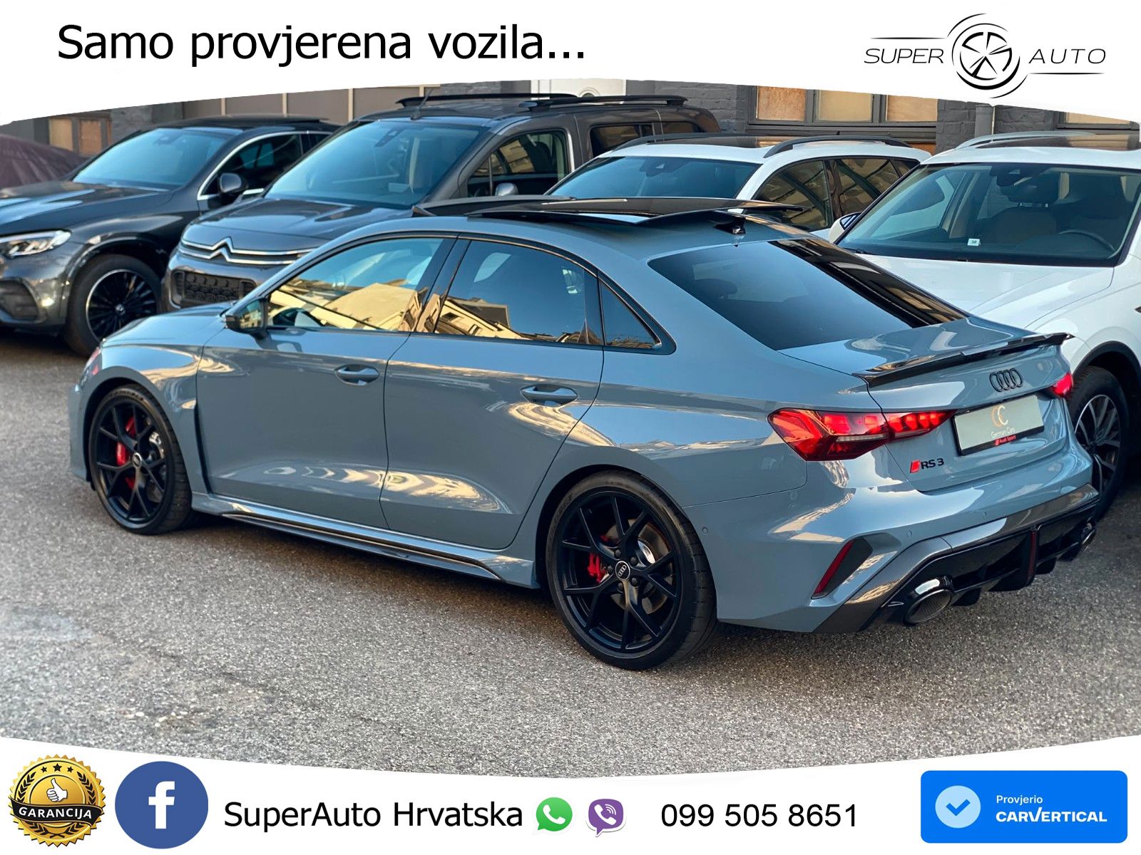 Audi RS3 Sedan 2.5 TFSI (400 KS) quattro S tronic LED+GR SJED+ACC