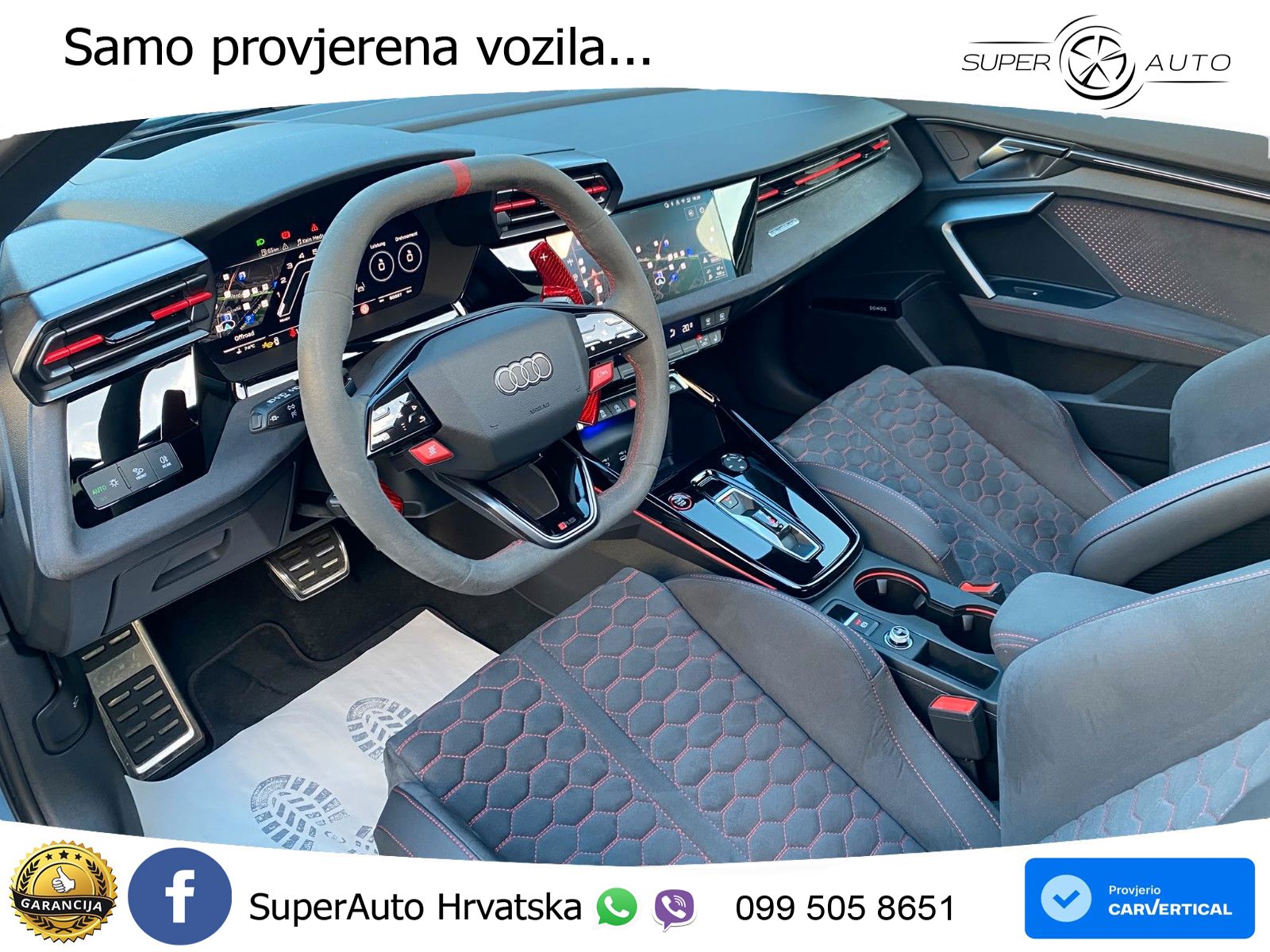 Audi RS3 Sedan 2.5 TFSI (400 KS) quattro S tronic LED+GR SJED+ACC