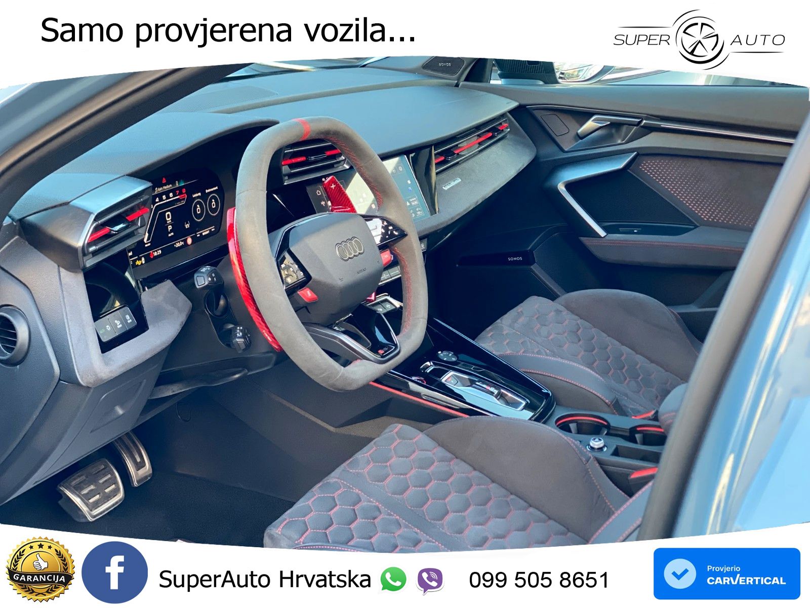 Audi RS3 Sedan 2.5 TFSI (400 KS) quattro S tronic LED+GR SJED+ACC