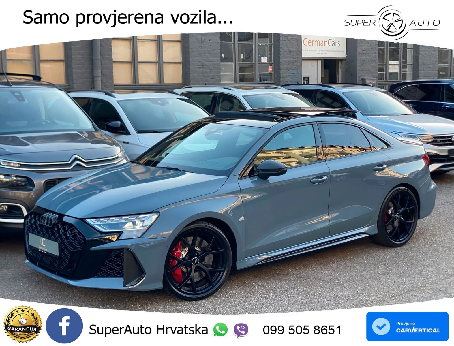 Audi RS3 Sedan 2.5 TFSI (400 KS) quattro S tronic LED+GR SJED+ACC