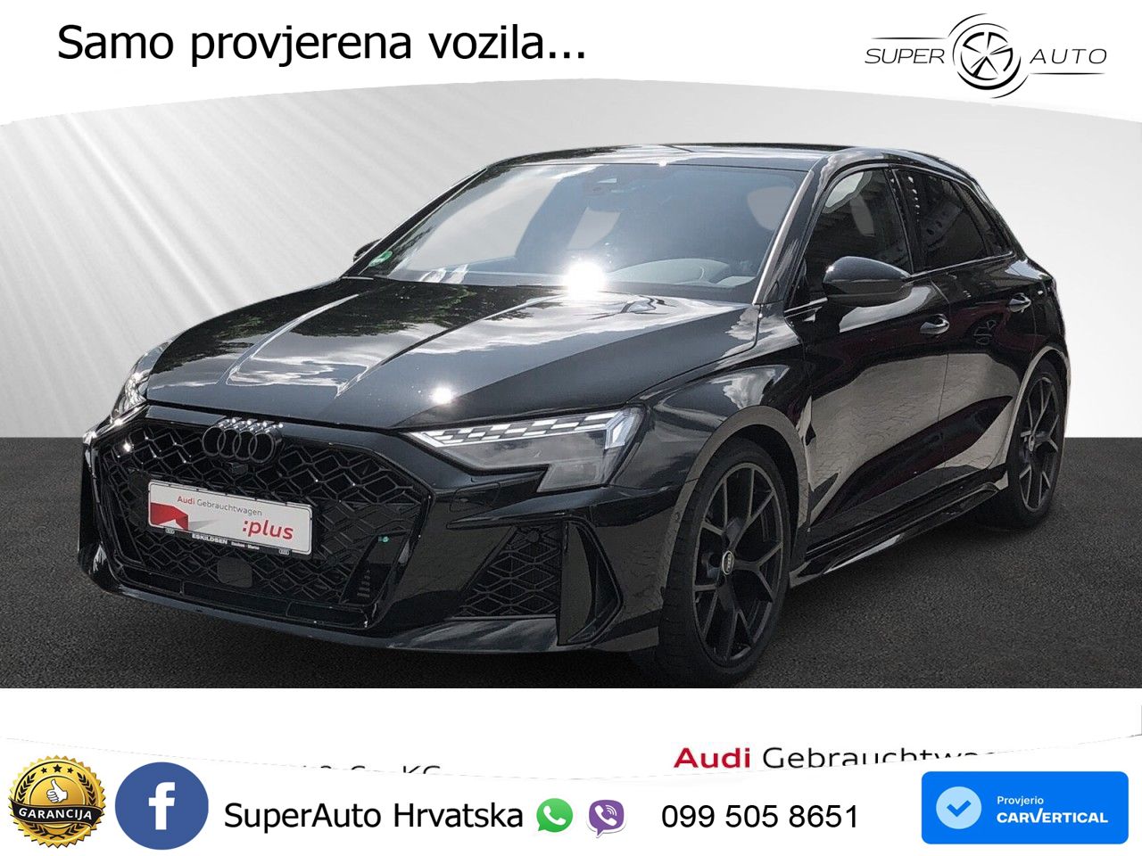 Audi RS3 Sedan 2.5 TFSI (400 KS) quattro S tronic LED+GR SJED+ACC