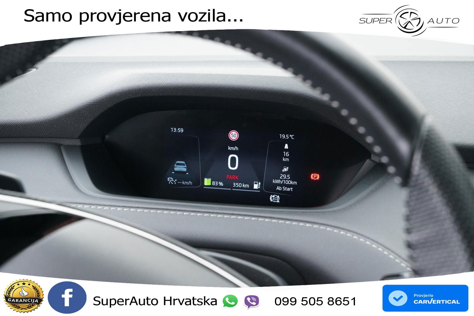 Škoda Enyaq iV 80x 82 kWh (265 KS) AWD SportLine LED+GR SJED+ACC