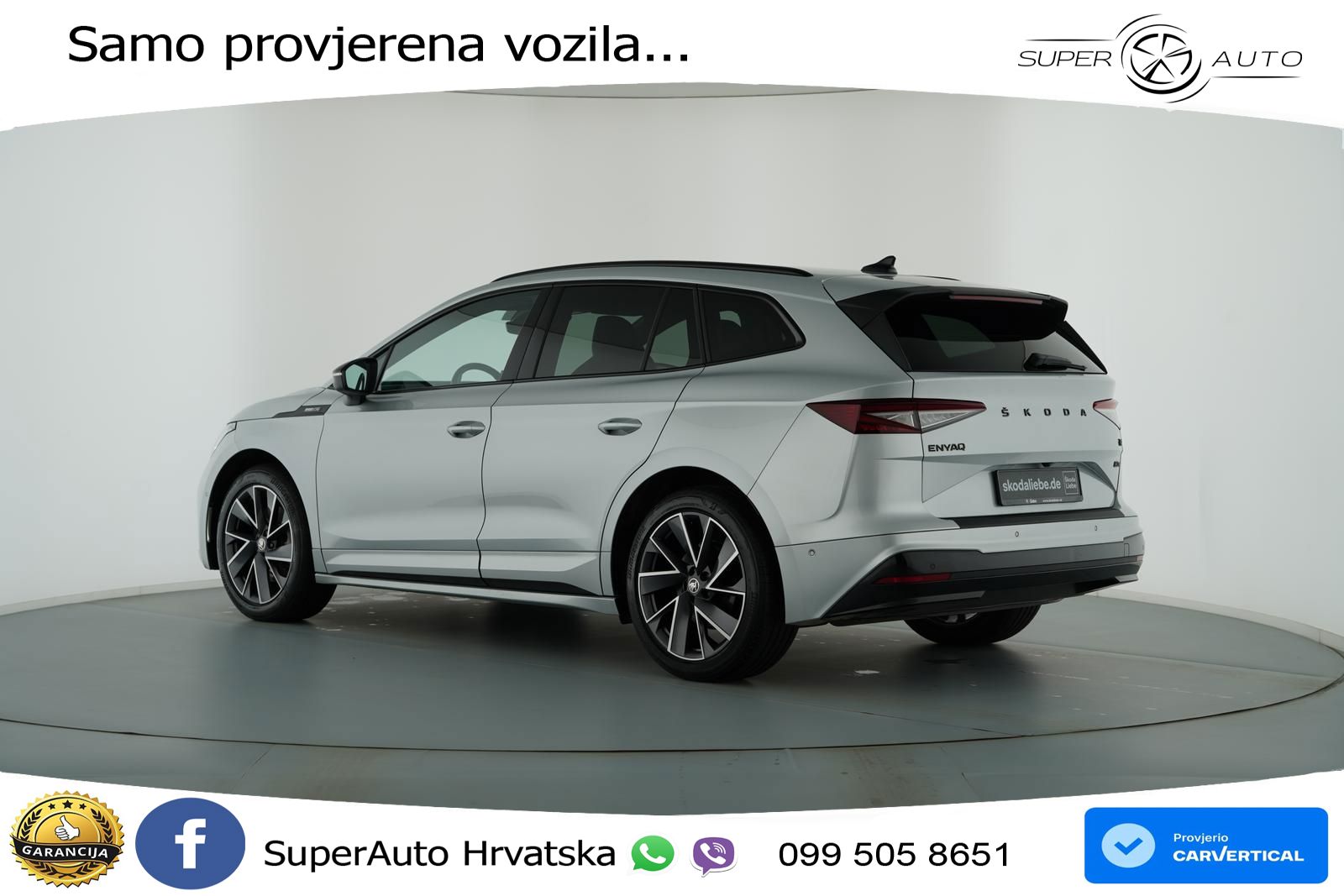 Škoda Enyaq iV 80x 82 kWh (265 KS) AWD SportLine LED+GR SJED+ACC