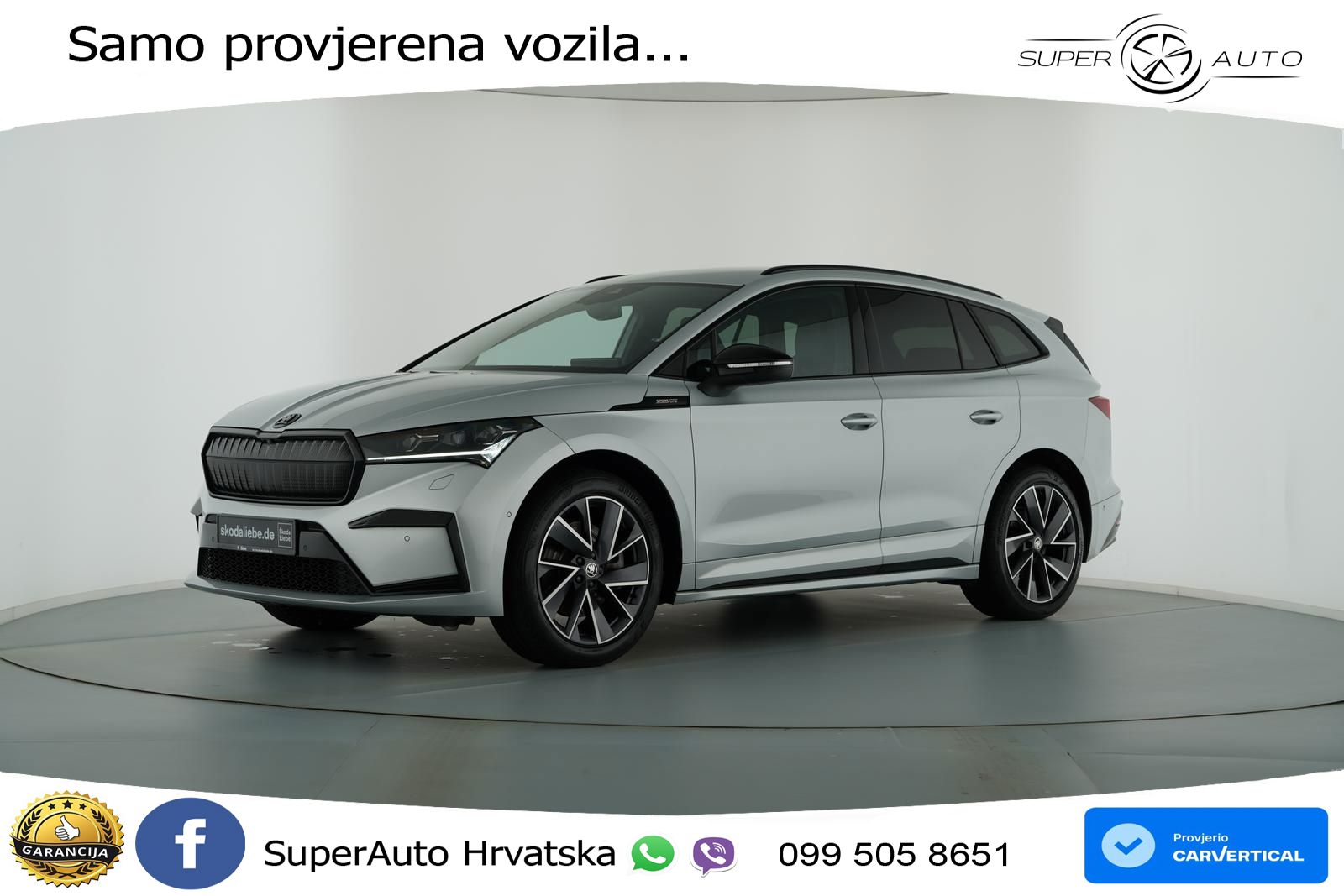 Škoda Enyaq iV 80x 82 kWh (265 KS) AWD SportLine LED+GR SJED+ACC