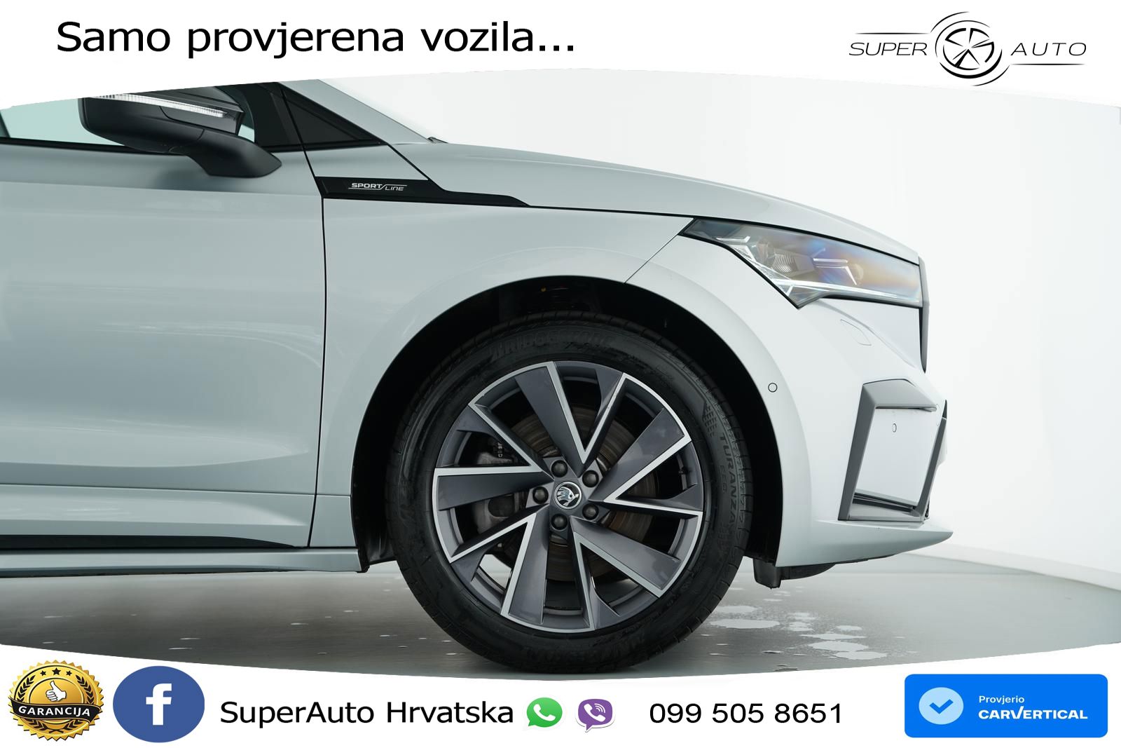 Škoda Enyaq iV 80x 82 kWh (265 KS) AWD SportLine LED+GR SJED+ACC
