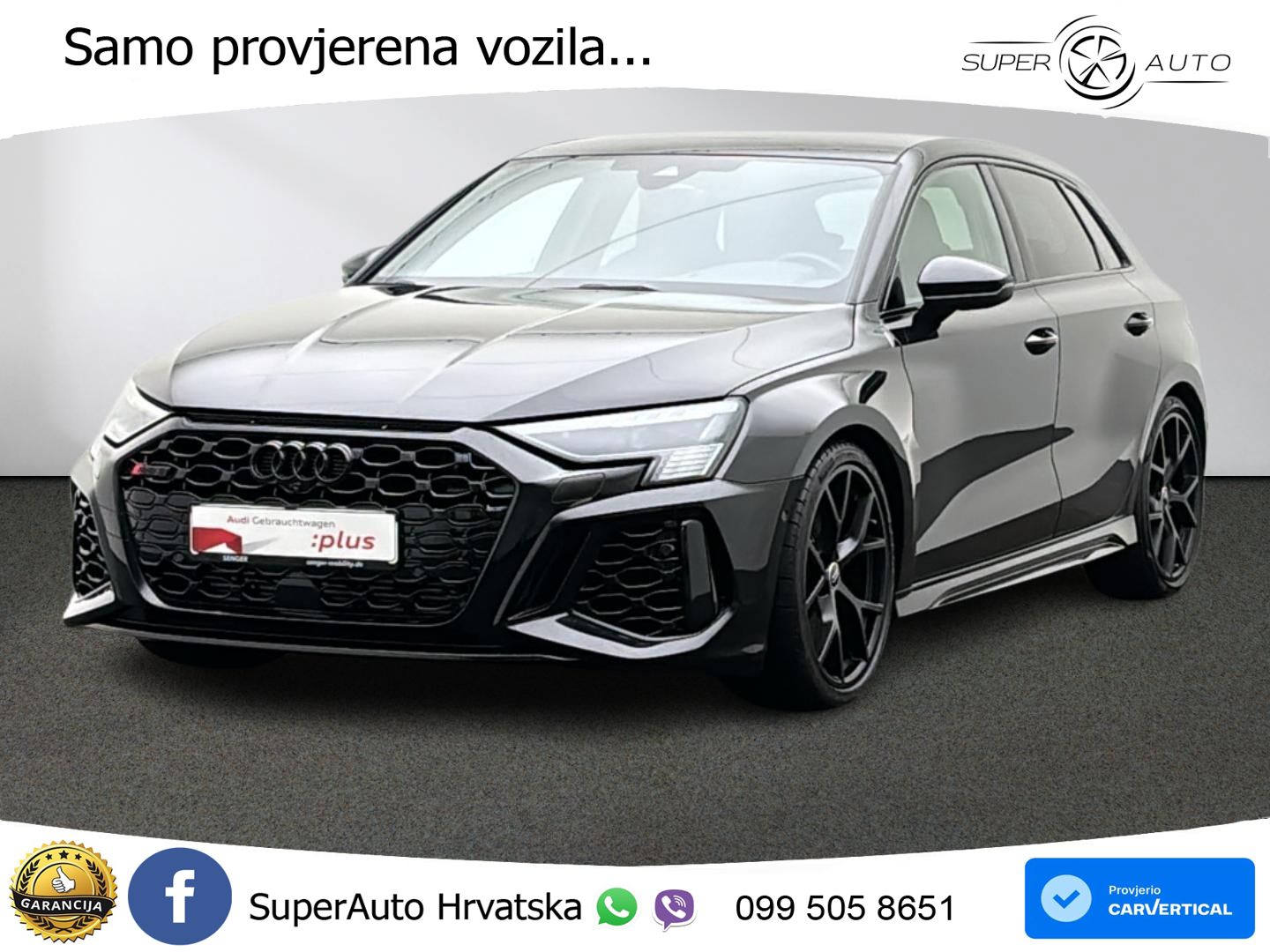 Audi RS3 Sedan 2.5 TFSI (400 KS) quattro S tronic LED+GR SJED+ACC