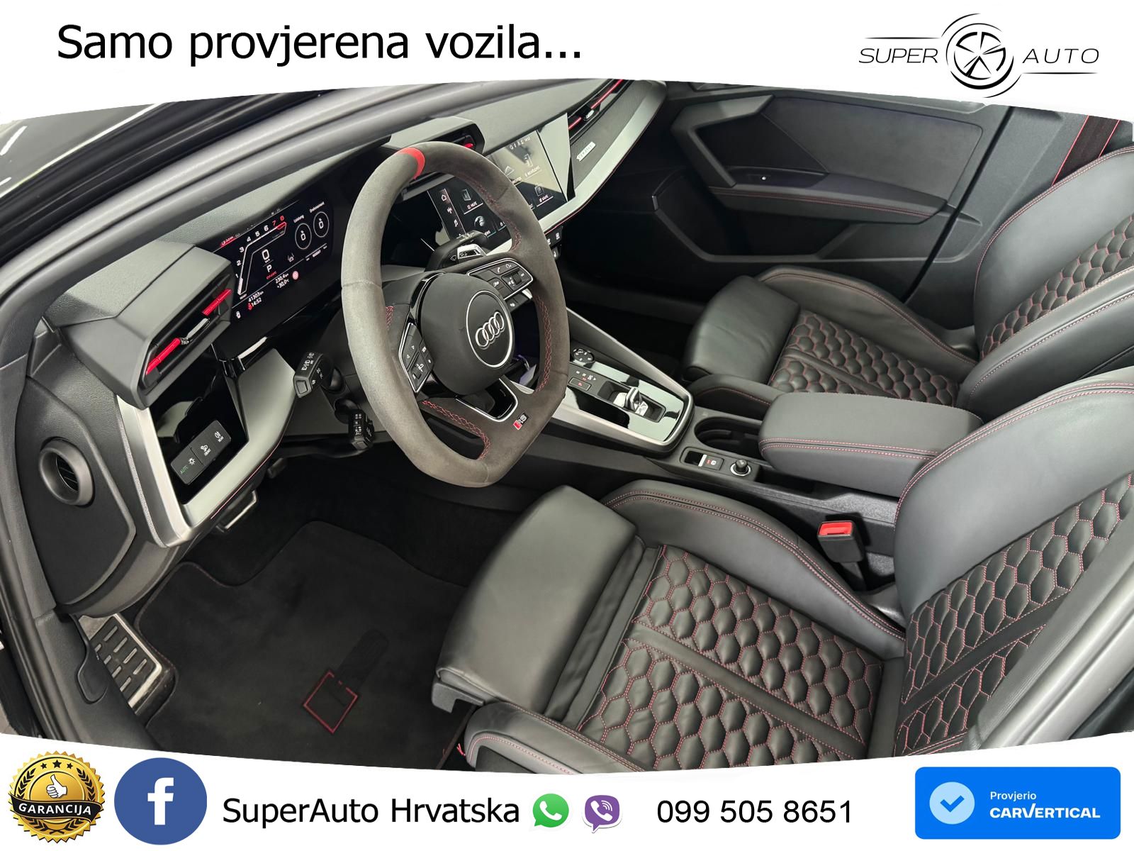 Audi RS3 Sedan 2.5 TFSI (400 KS) quattro S tronic LED+GR SJED+ACC