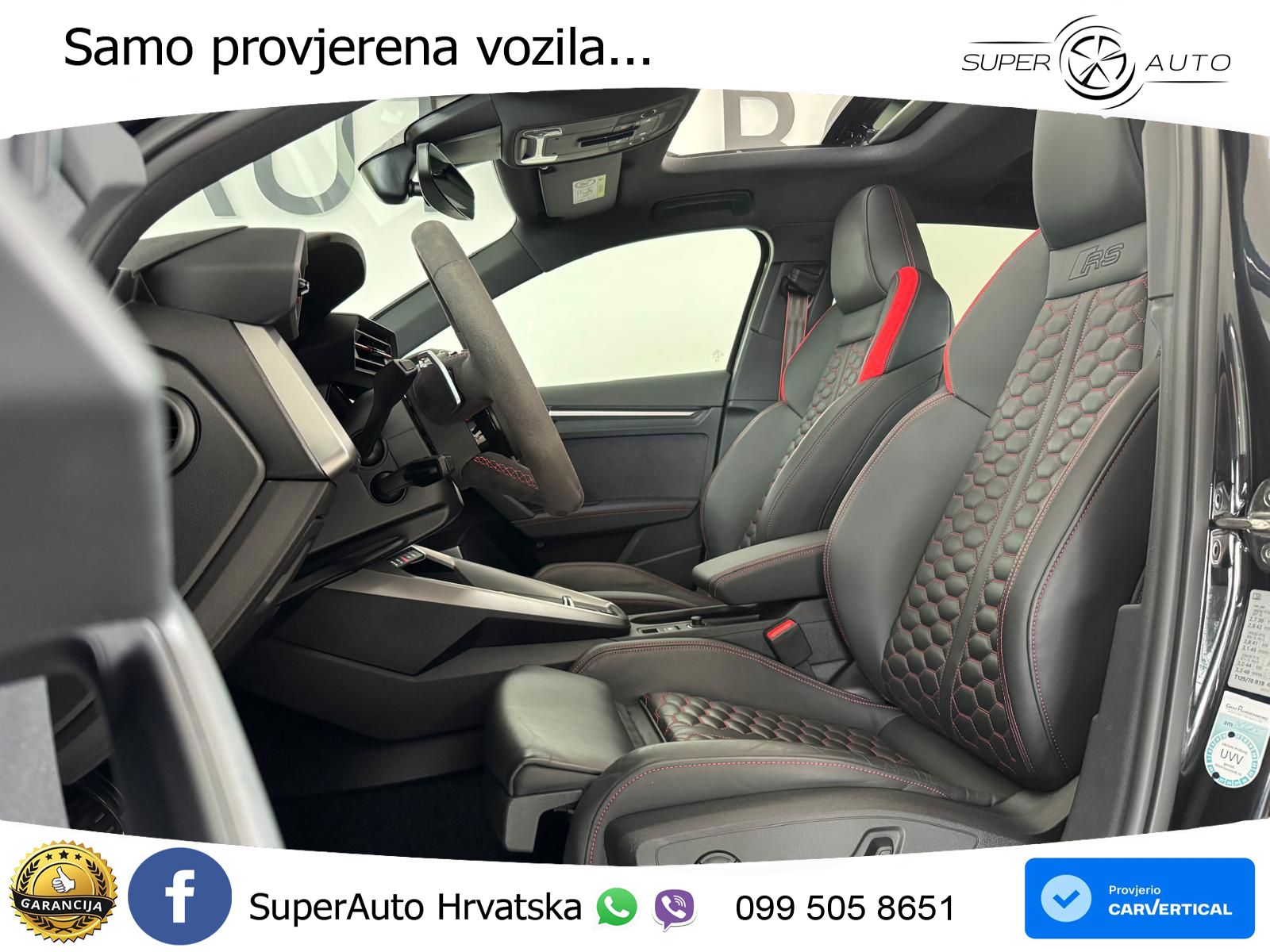 Audi RS3 Sedan 2.5 TFSI (400 KS) quattro S tronic LED+GR SJED+ACC