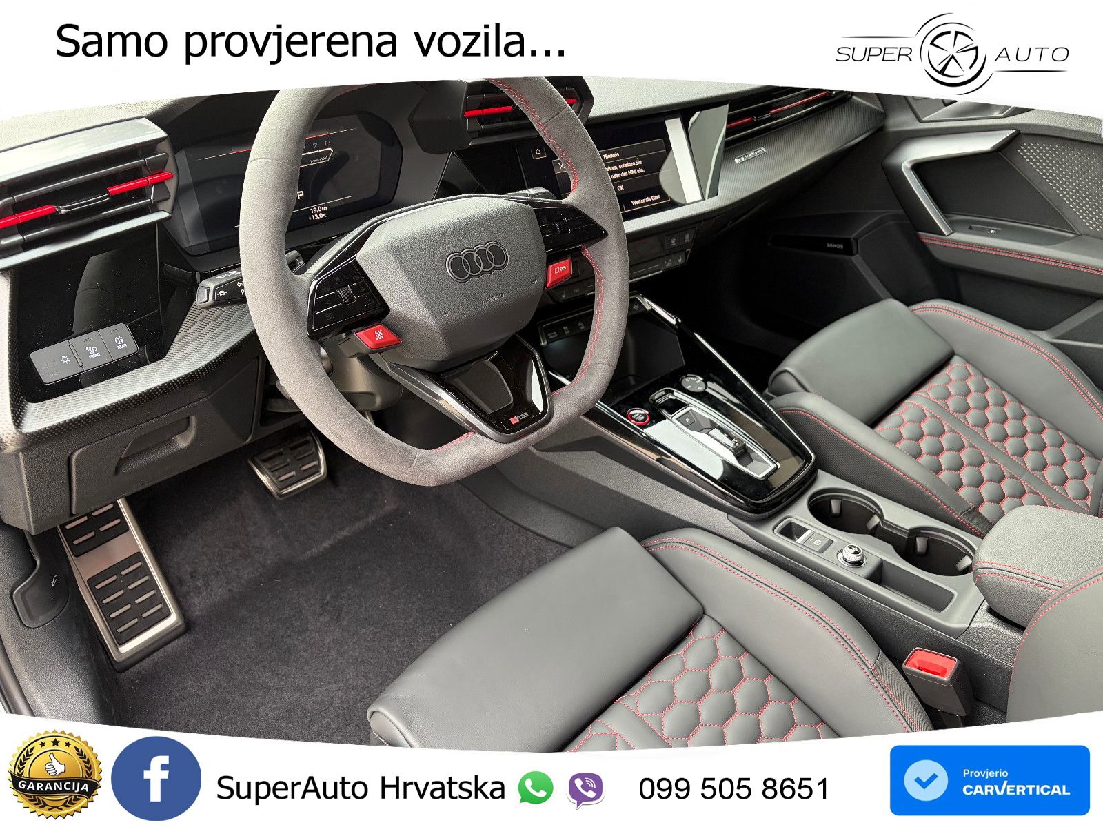 Audi RS3 Sedan 2.5 TFSI (400 KS) quattro S tronic LED+GR SJED+ACC