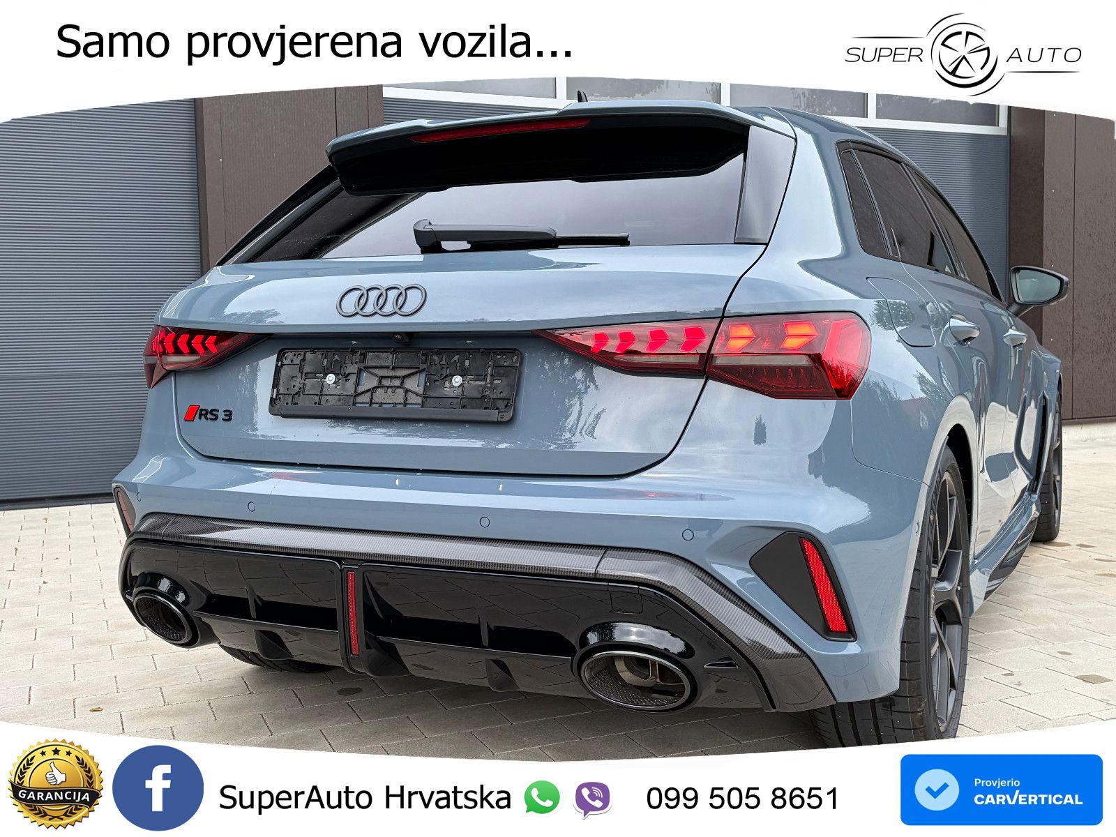 Audi RS3 Sedan 2.5 TFSI (400 KS) quattro S tronic LED+GR SJED+ACC