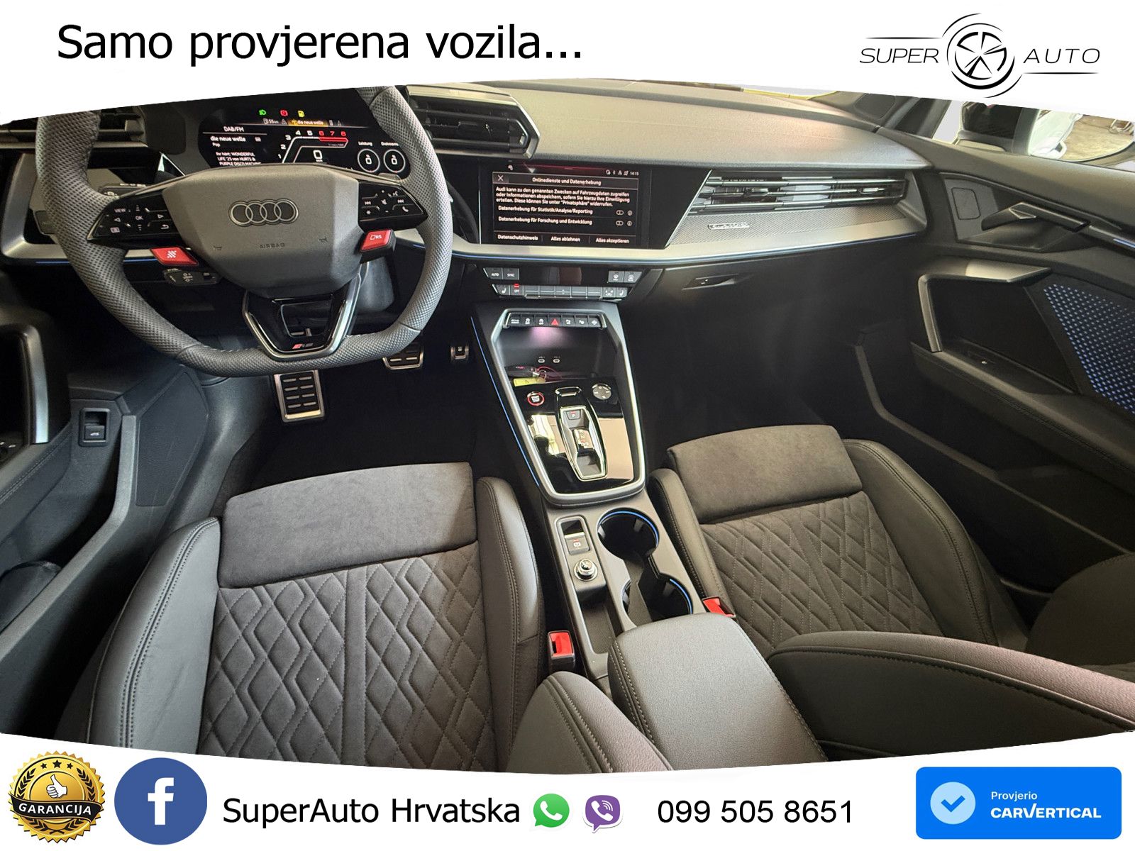 Audi RS3 Sedan 2.5 TFSI (400 KS) quattro S tronic LED+GR SJED+ACC