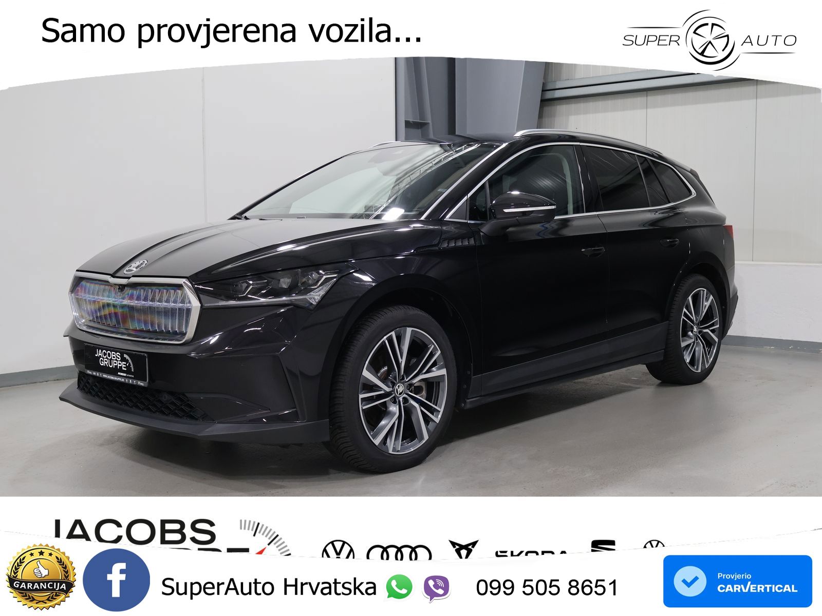Škoda Enyaq iV 80x 82 kWh (265 KS) AWD Suite LED+GR SJED+ACC