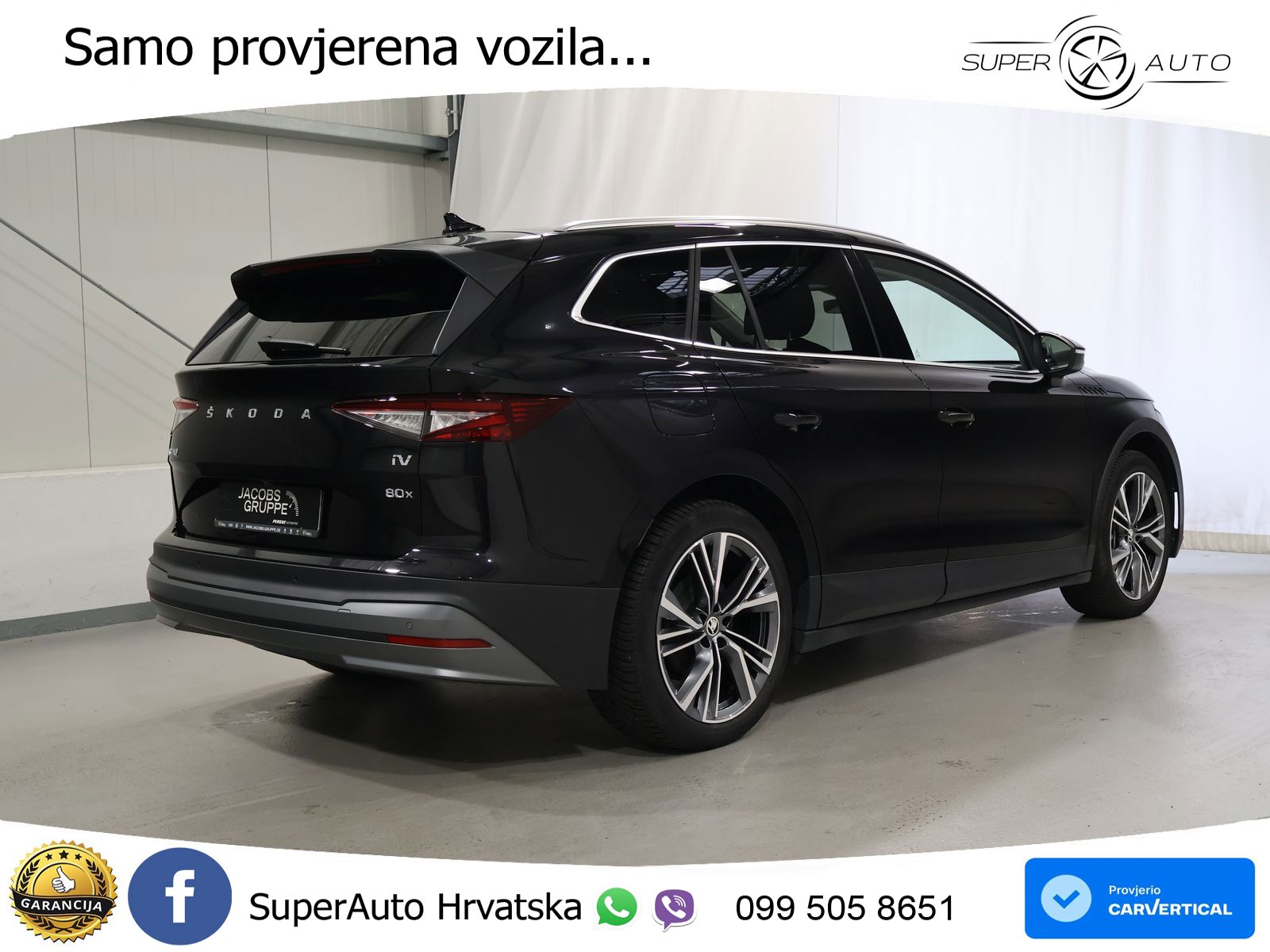 Škoda Enyaq iV 80x 82 kWh (265 KS) AWD Suite LED+GR SJED+ACC