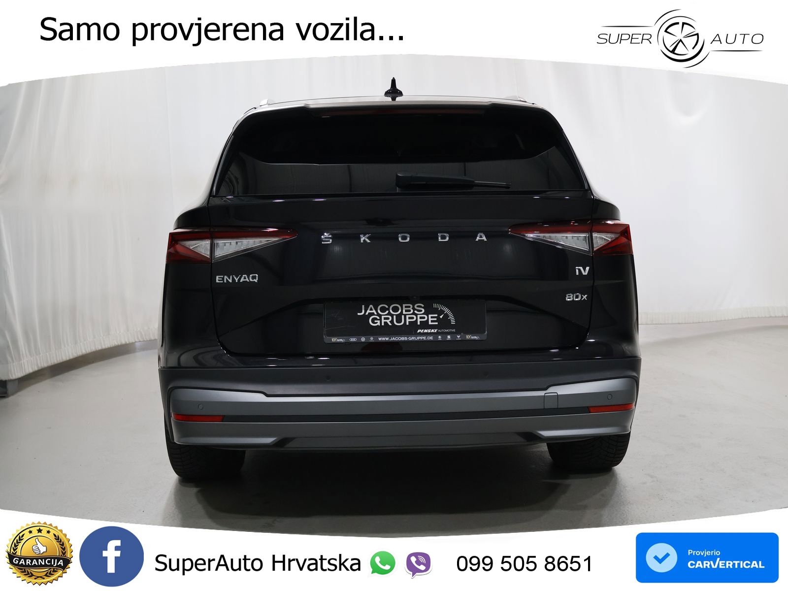 Škoda Enyaq iV 80x 82 kWh (265 KS) AWD Suite LED+GR SJED+ACC