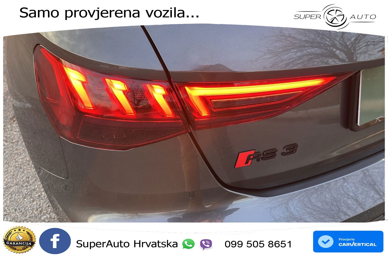 Audi RS3 Sedan 2.5 TFSI (400 KS) quattro S tronic LED+GR SJED+ACC