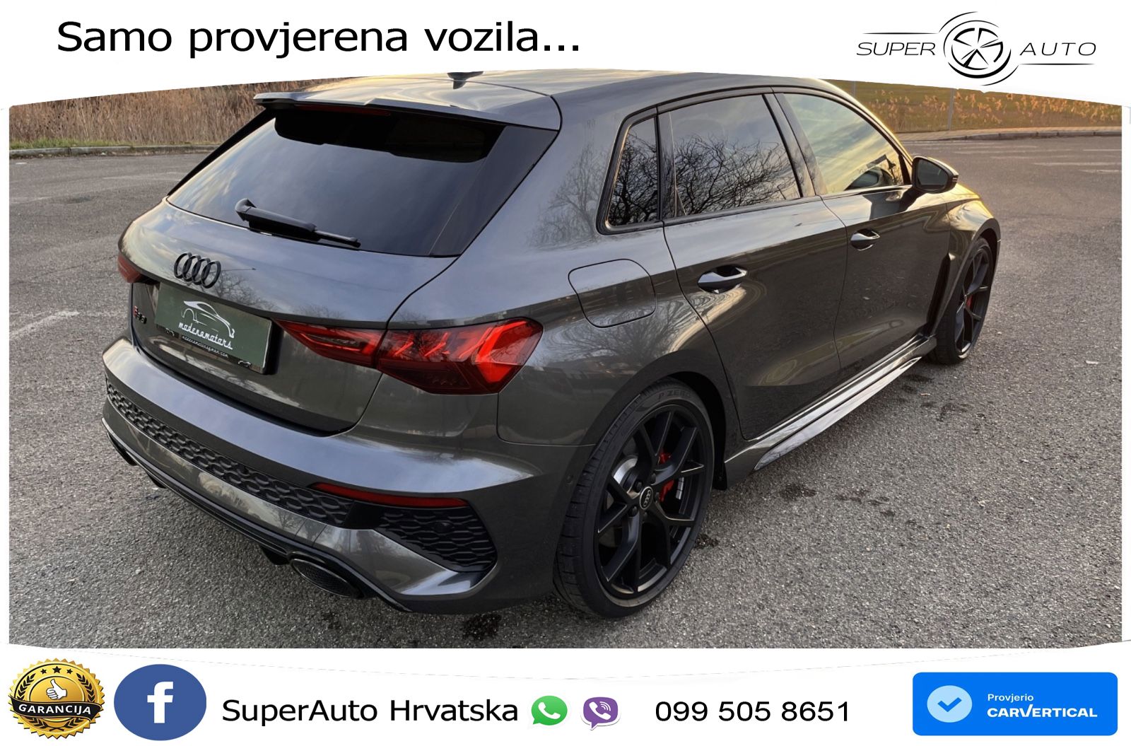 Audi RS3 Sedan 2.5 TFSI (400 KS) quattro S tronic LED+GR SJED+ACC
