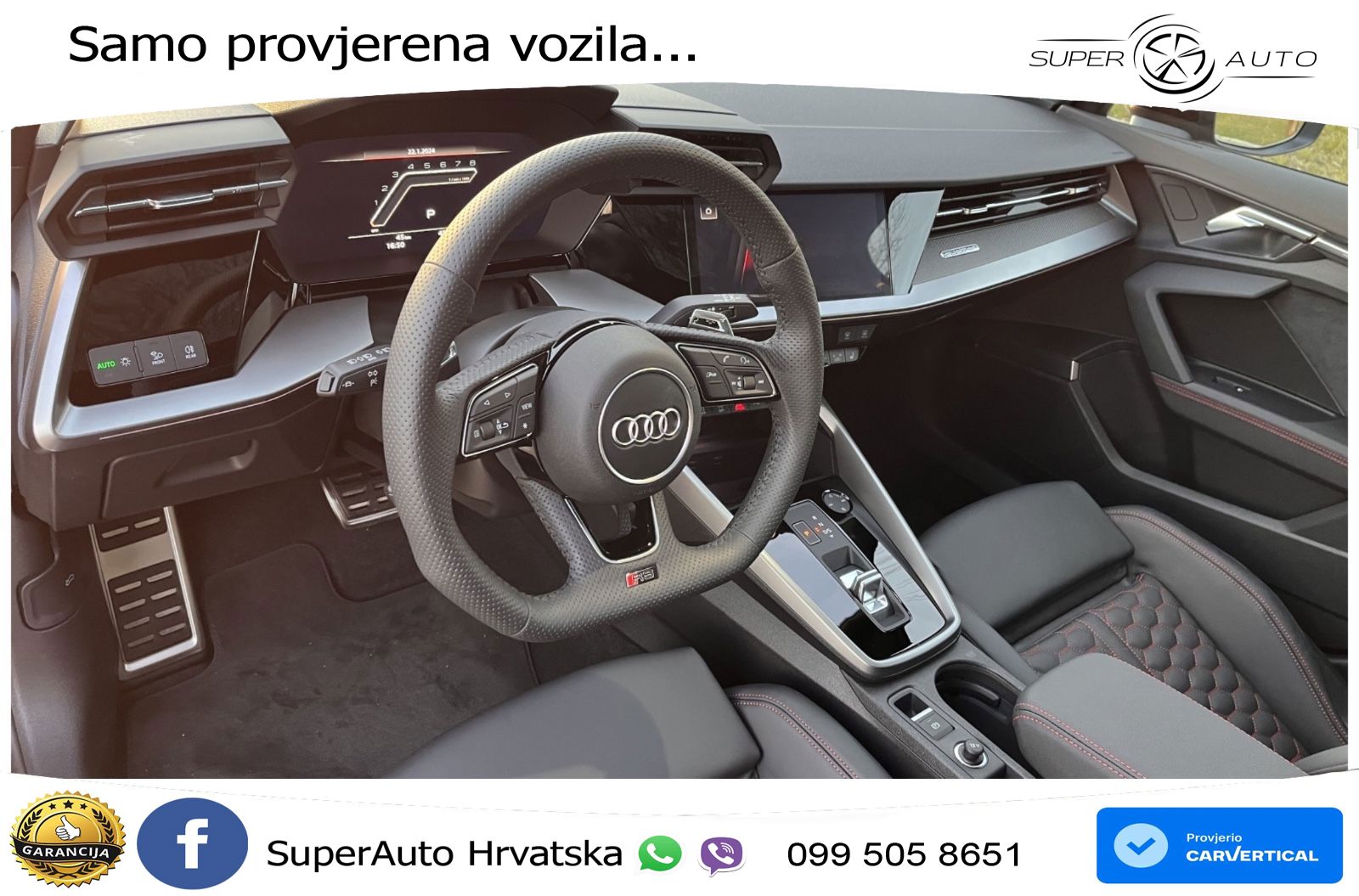 Audi RS3 Sedan 2.5 TFSI (400 KS) quattro S tronic LED+GR SJED+ACC