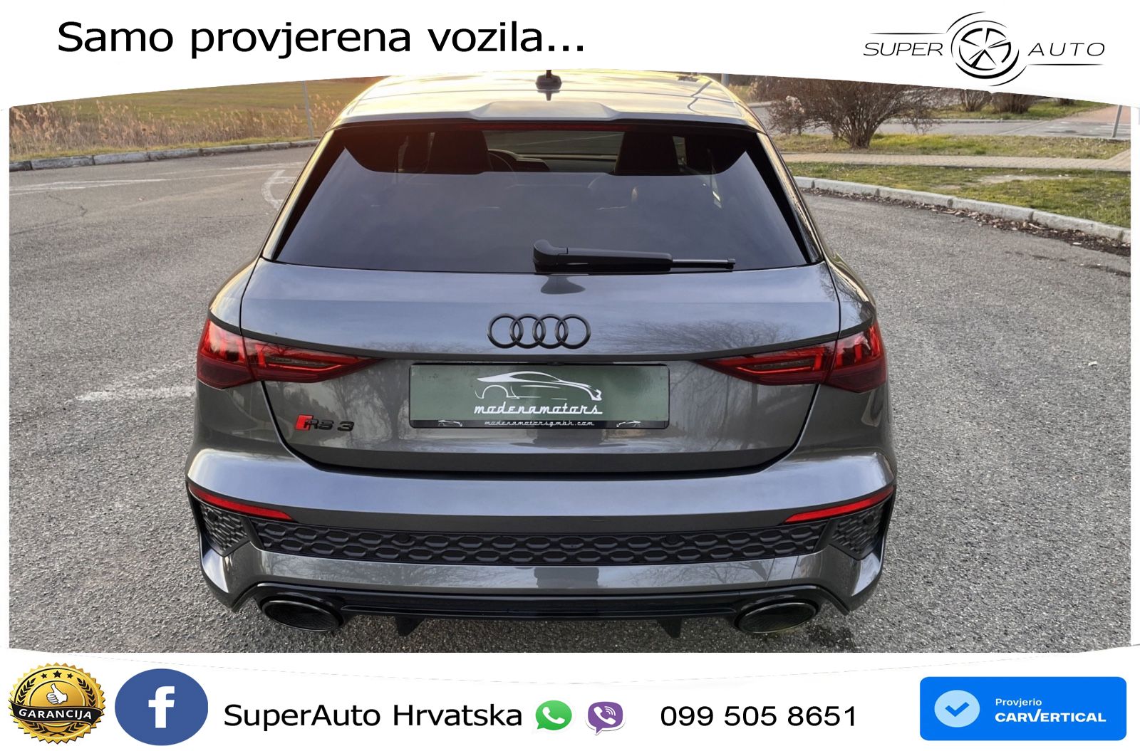 Audi RS3 Sedan 2.5 TFSI (400 KS) quattro S tronic LED+GR SJED+ACC