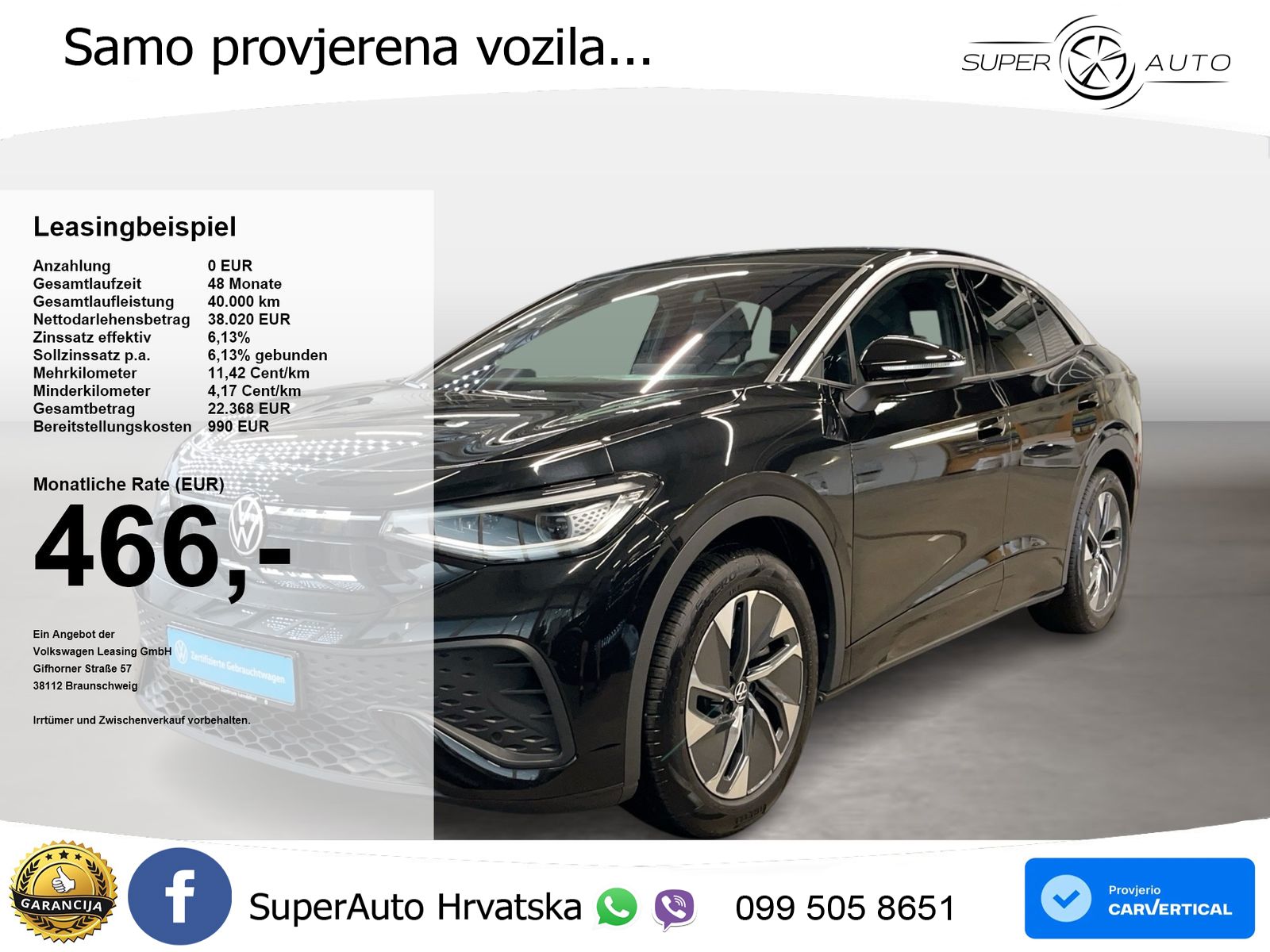 Volkswagen ID.5 Pro 82 kWh (286 KS) LED+GR SJED+ACC