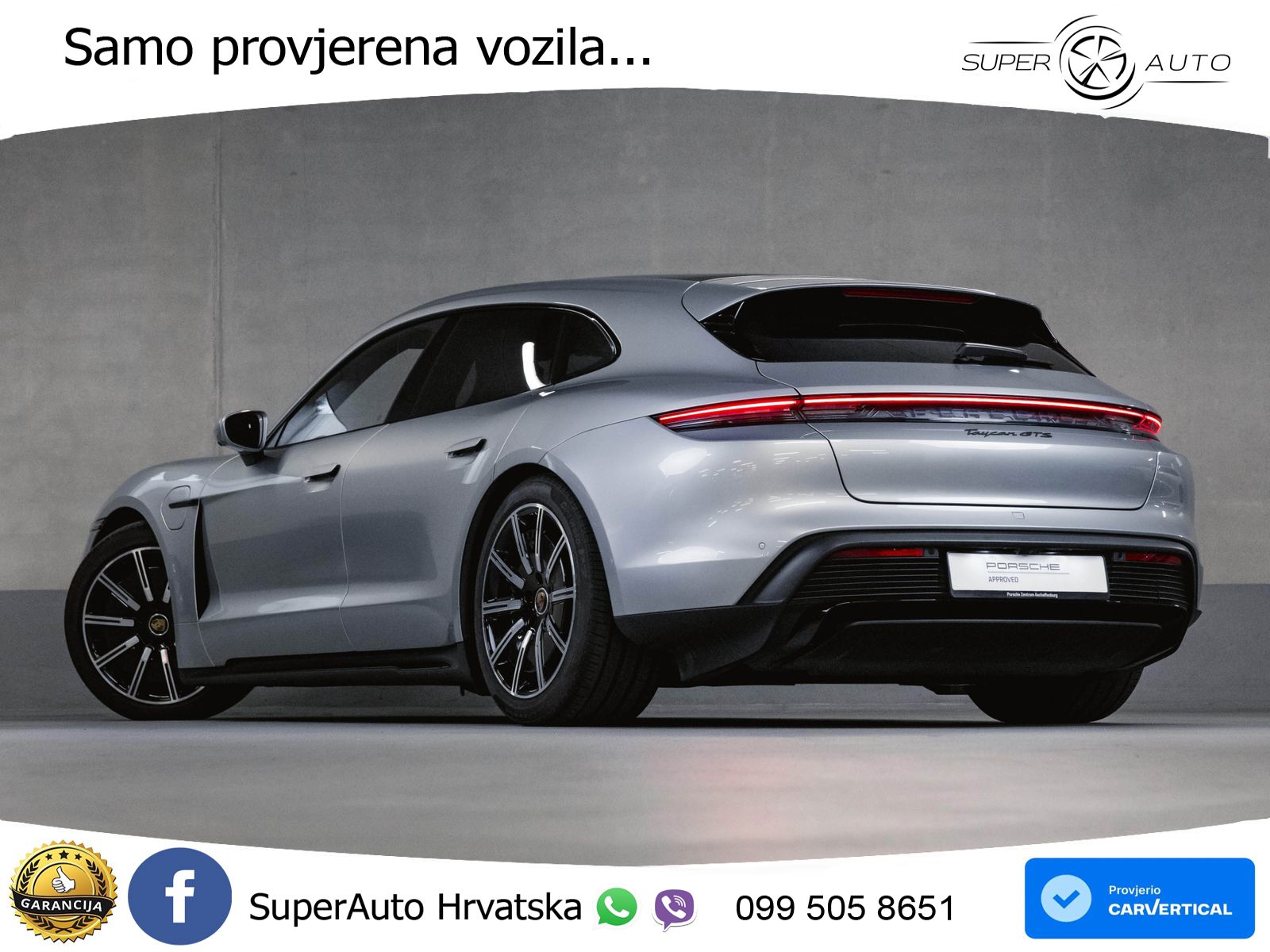 Porsche Taycan Sport Turismo GTS Performance Plus 93.4 kWh (598 KS)