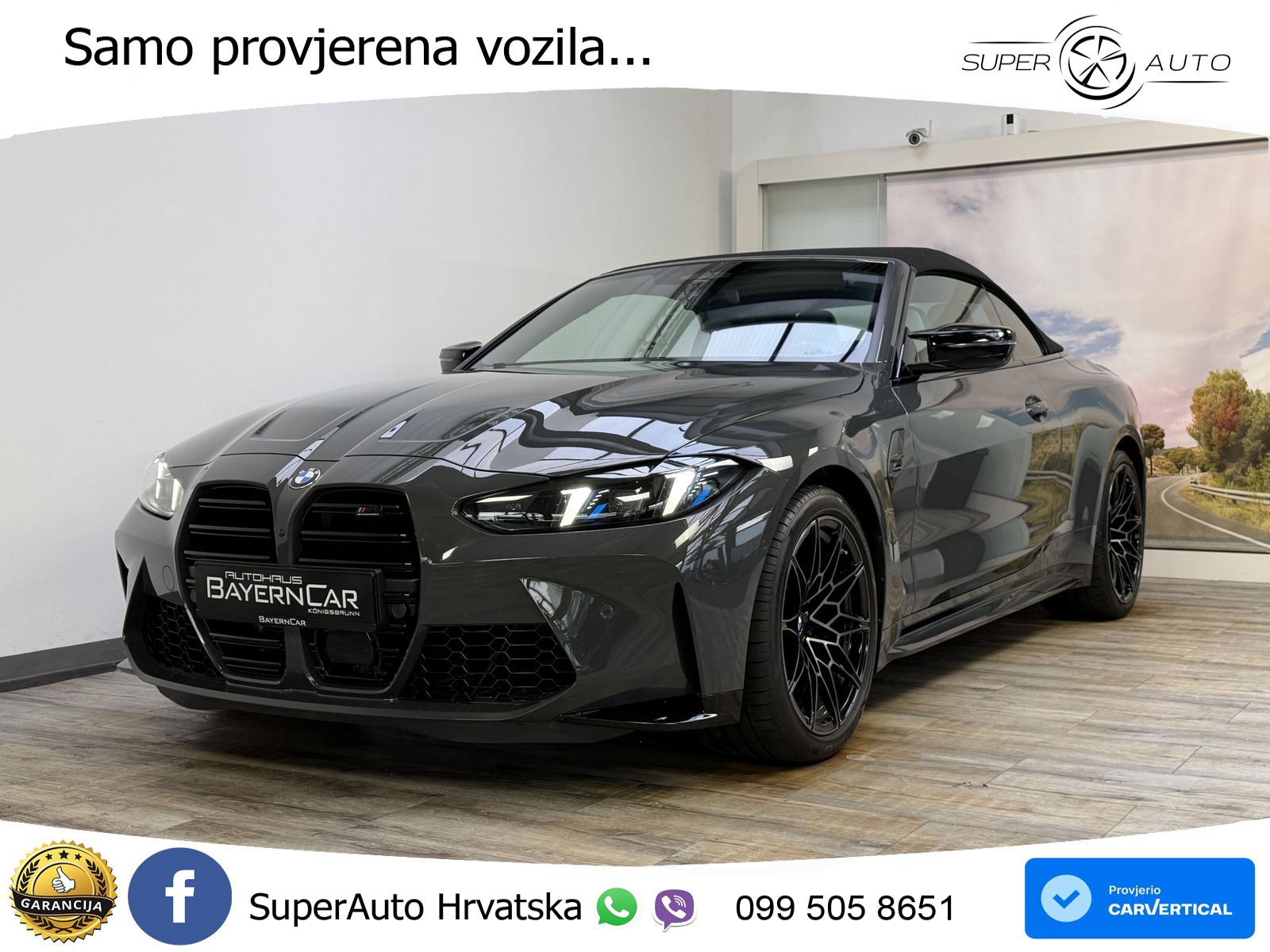 BMW M4 Convertible Competition 3.0 (530 KS) xDrive Steptronic LED+GR SJED+ACC