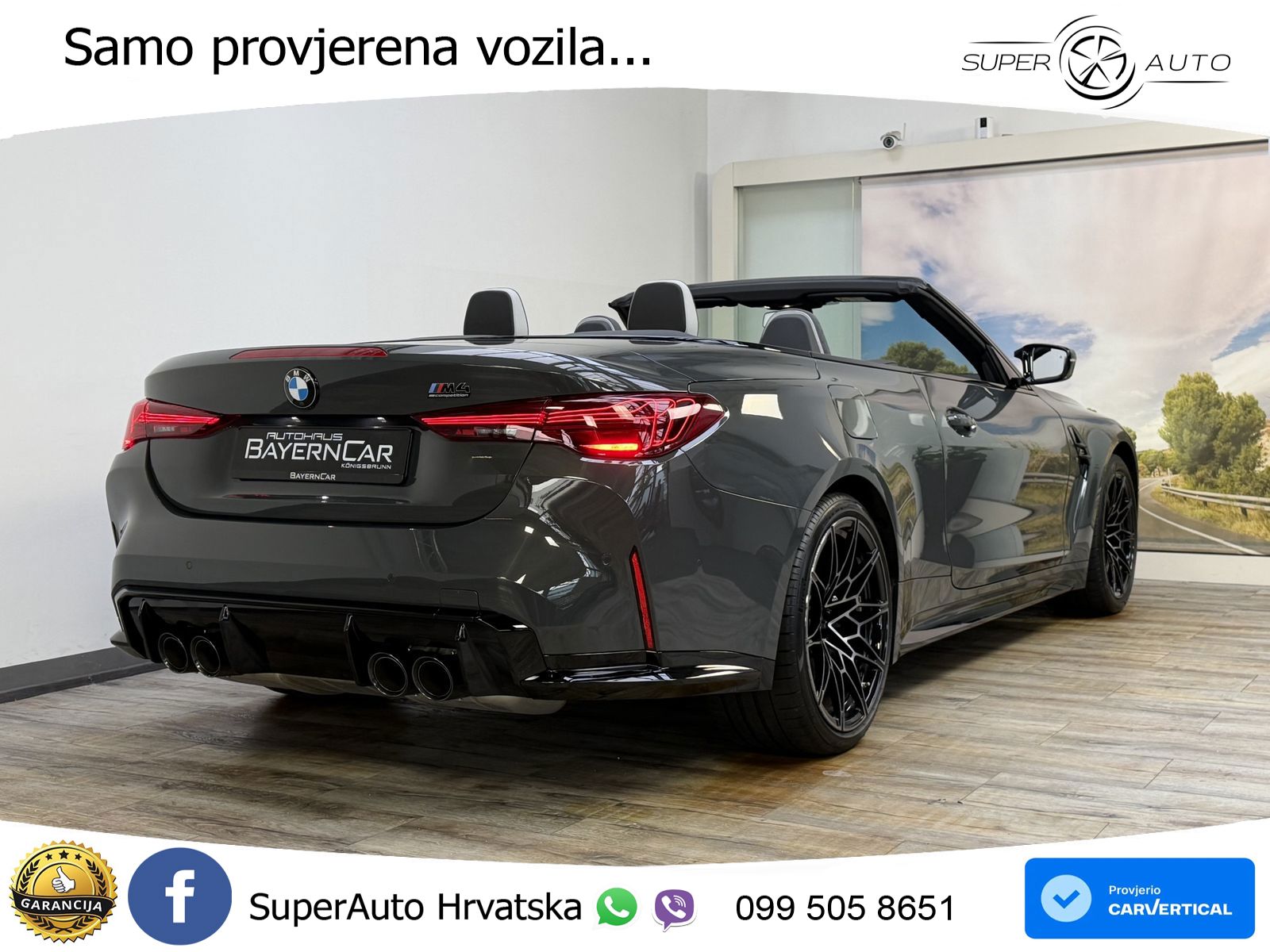 BMW M4 Convertible Competition 3.0 (530 KS) xDrive Steptronic LED+GR SJED+ACC