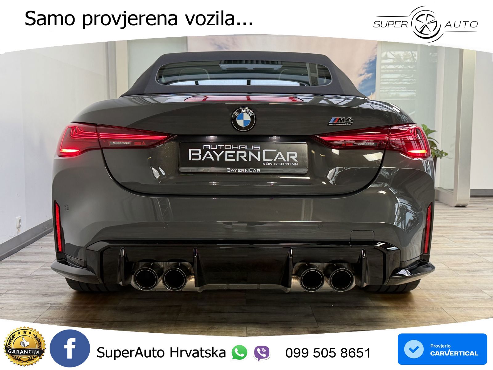BMW M4 Convertible Competition 3.0 (530 KS) xDrive Steptronic LED+GR SJED+ACC
