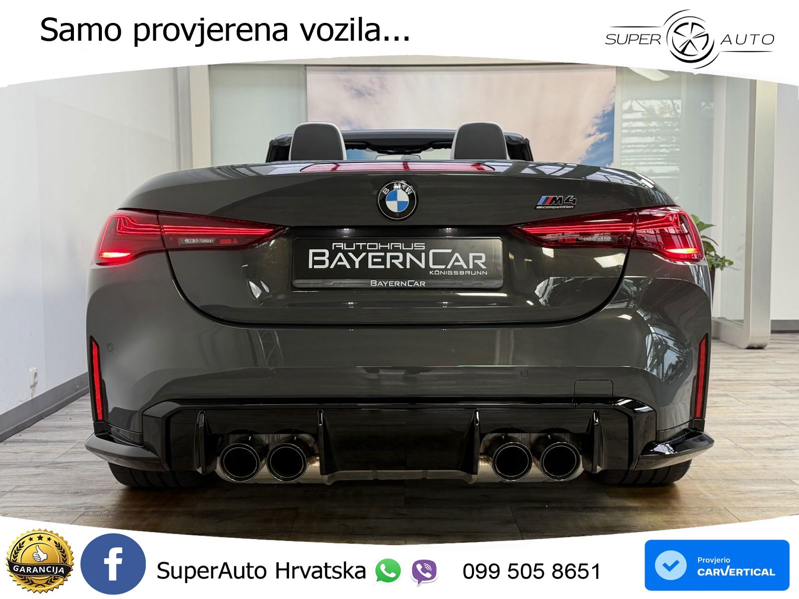 BMW M4 Convertible Competition 3.0 (530 KS) xDrive Steptronic LED+GR SJED+ACC