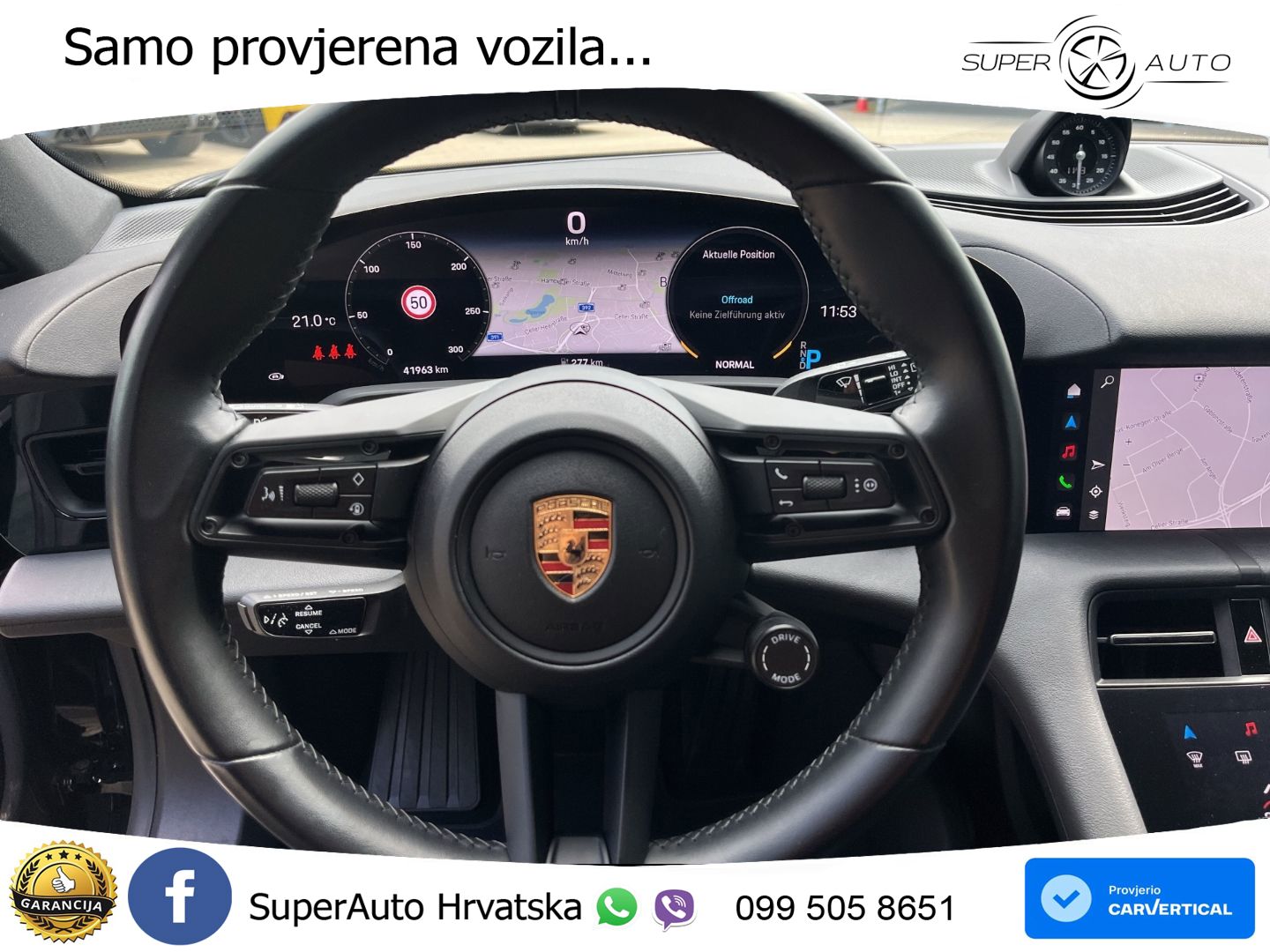 Porsche Taycan Sport Turismo Performance 79.2 kWh (408 KS)